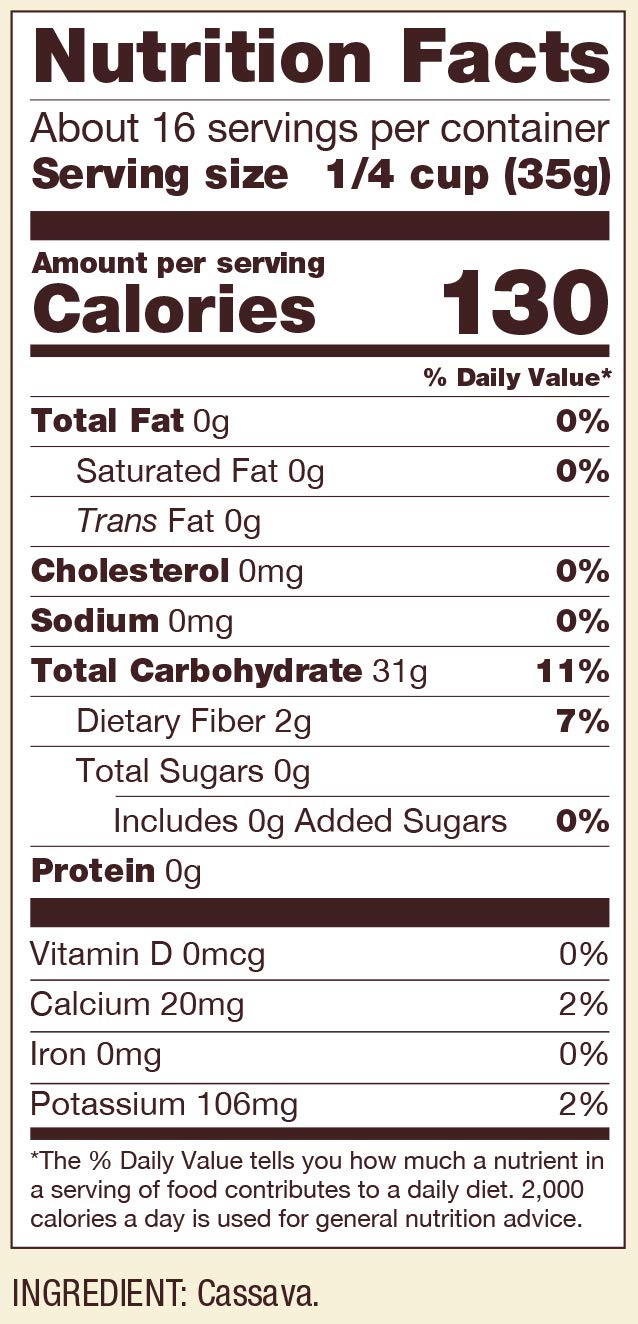 Bob's Red Mill - Grain Free, Gluten Free Cassava Flour, 567g Pouch