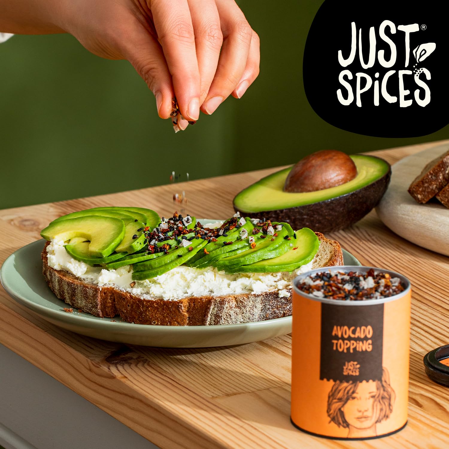 Just Spices Avocado-Topping, 60 g – Natürliches, knuspriges Gewürz für Avocado-Gerichte 5
