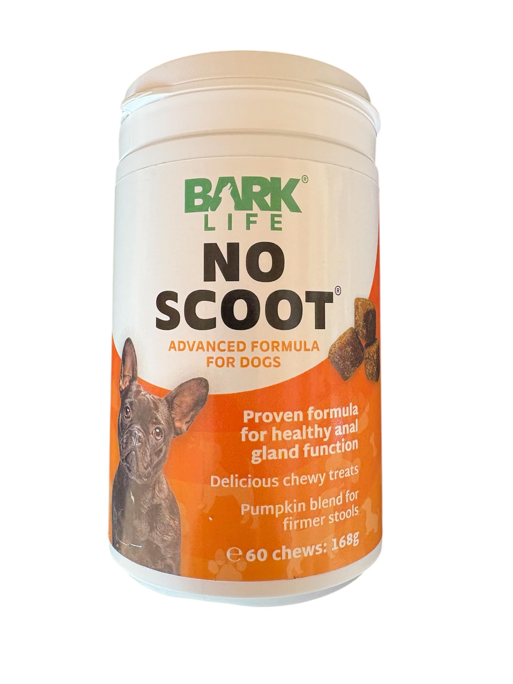 Bark Life No Scoot Soft Chews for Dogs - Anal Gland Support, 60 Count