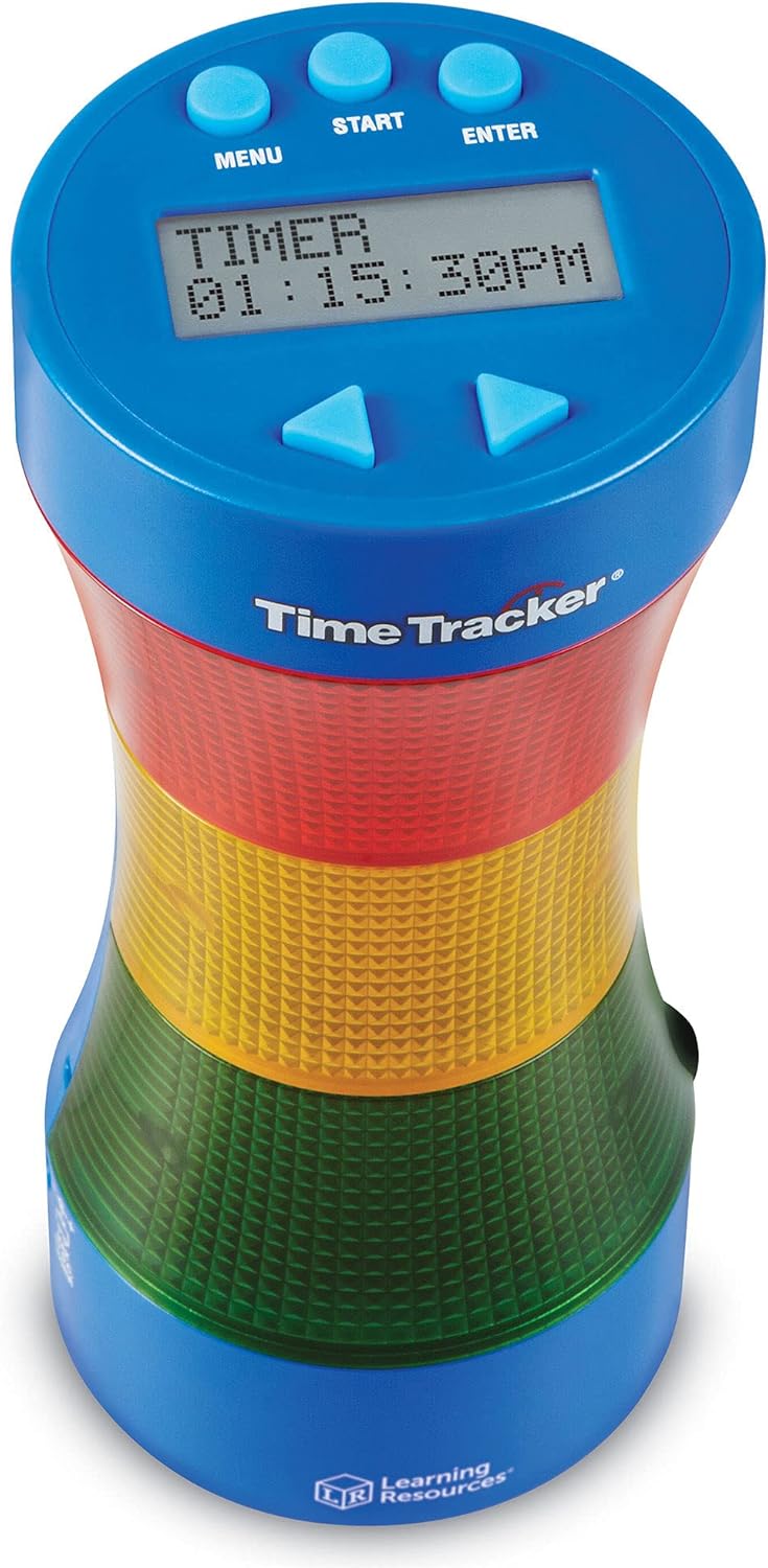 Learning Resources Time Tracker® Visual Timer & Clock - Classroom Timer with Lights & Sounds 5