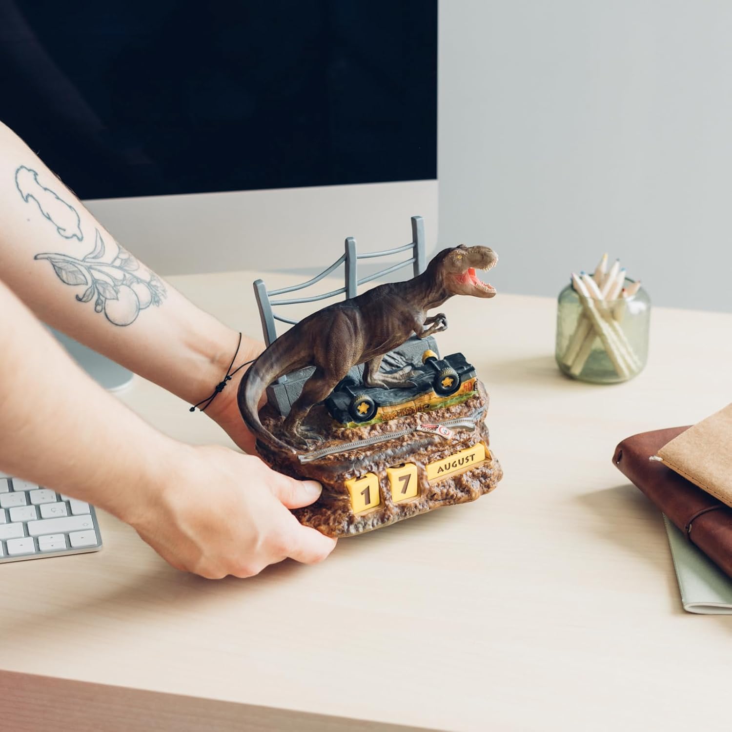 Grupo Erik Jurassic Park T-Rex 3D-Ewiger Flip-Kalender 11