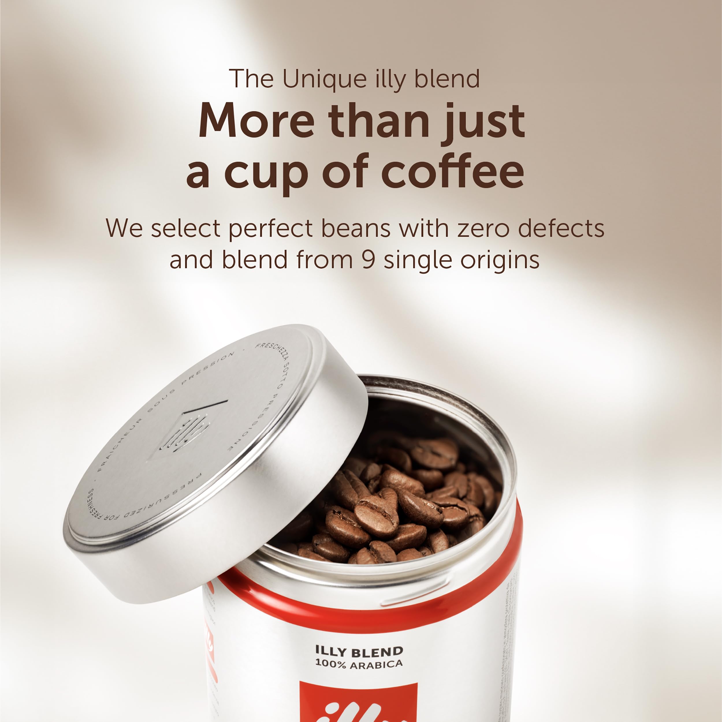 illy - Classico Coffee Beans - Medium Roast - 100% Arabica Whole Beans - Ideal for Moka Pot, Espresso, Filter - 250g Tin 5