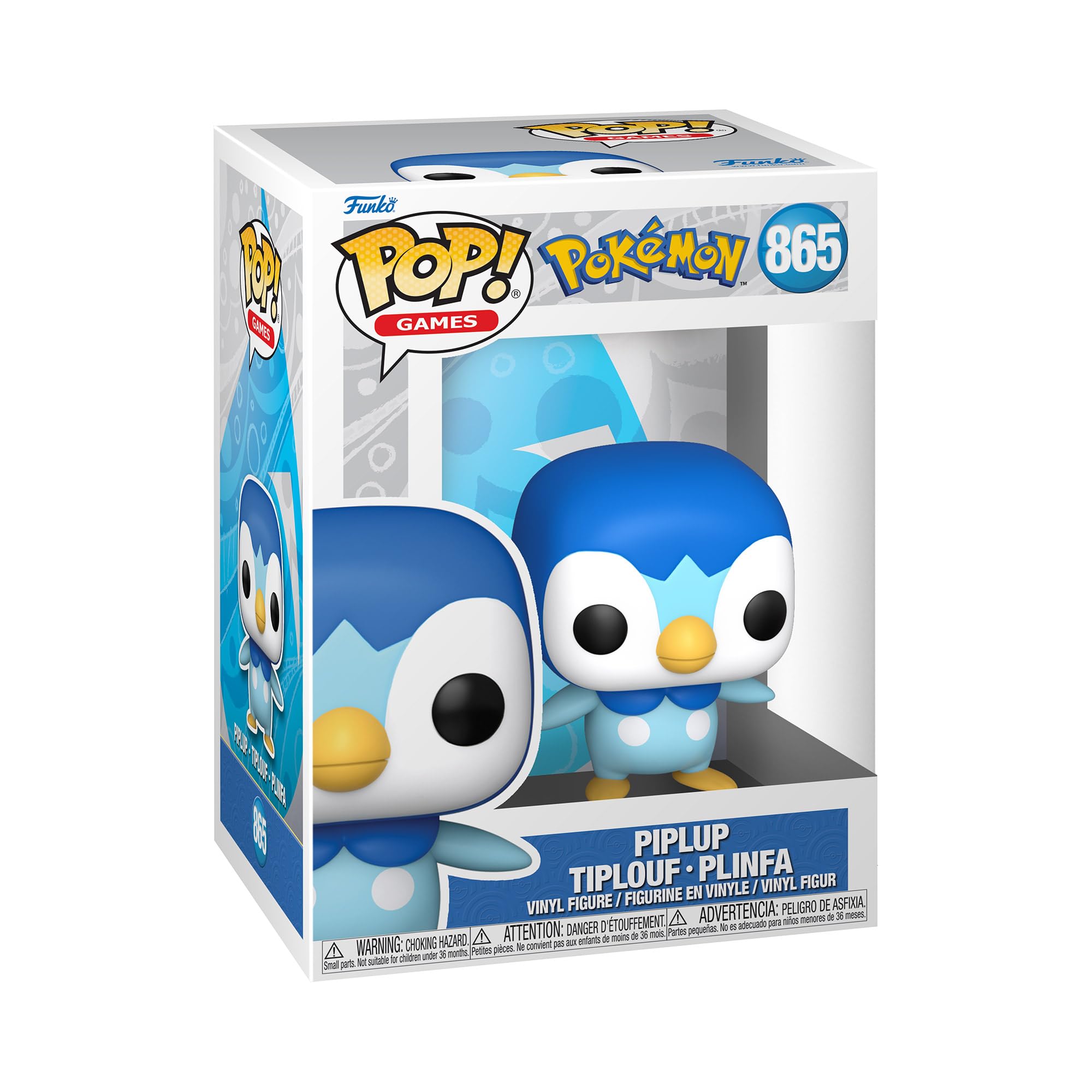 Funko Pop! Games: Piplup Collectable Vinyl Figure | 3.75 Inches | Azul