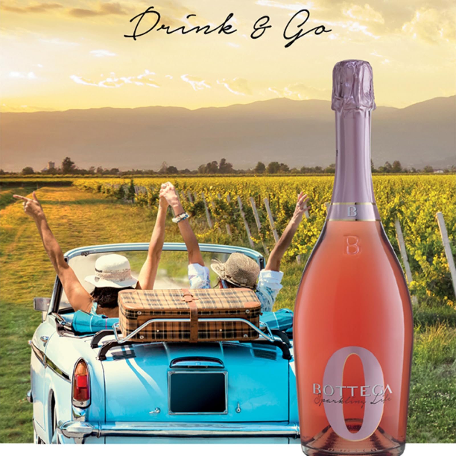 Bottega - Sparkling Life 0 Rose Non-Alcoholic Sparkling Drink (750 ml) 8