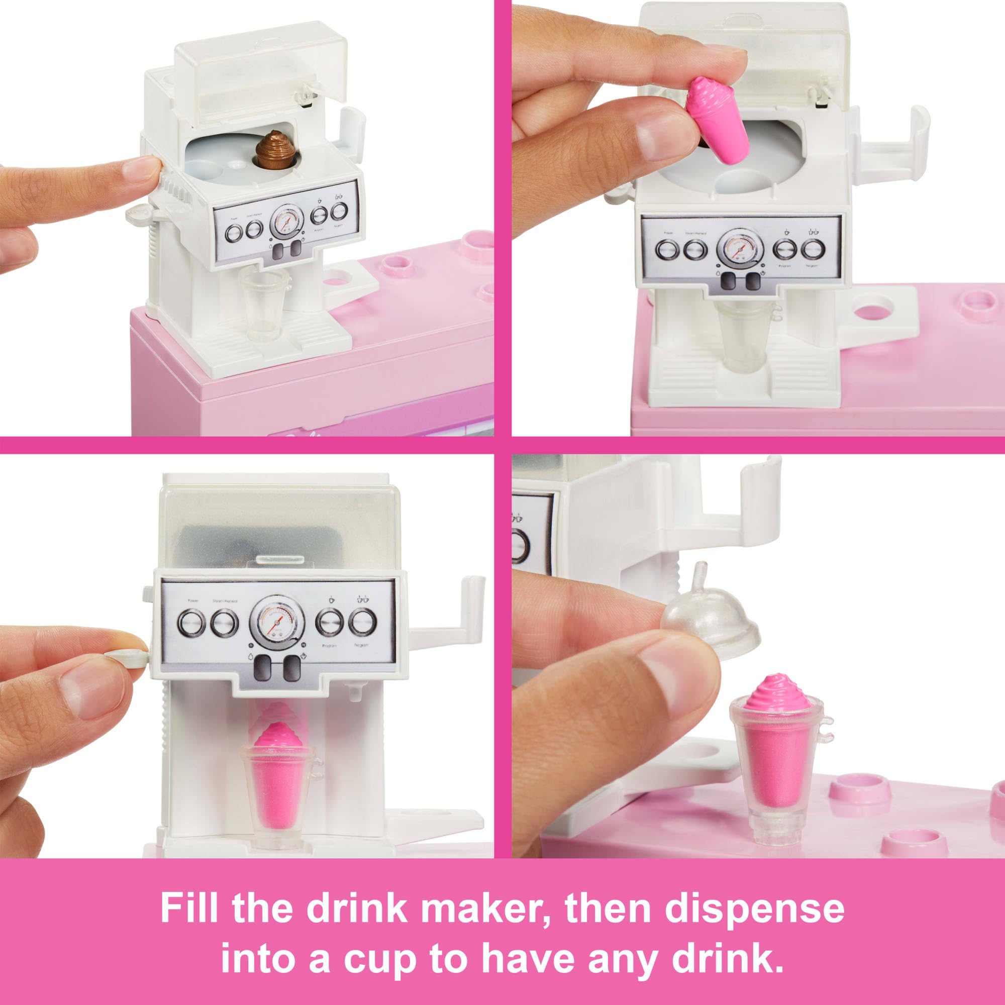 Barbie Coffee Shop Playset with Blonde Barista Doll & 13-Piece Accessory Set 3