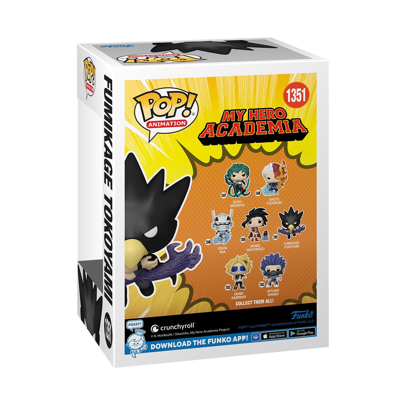 Funko Pop! Animation: My Hero Academia - Fumikage Tokoyami and Dark Shadow (Fallen Angel) Vinyl Figure 11