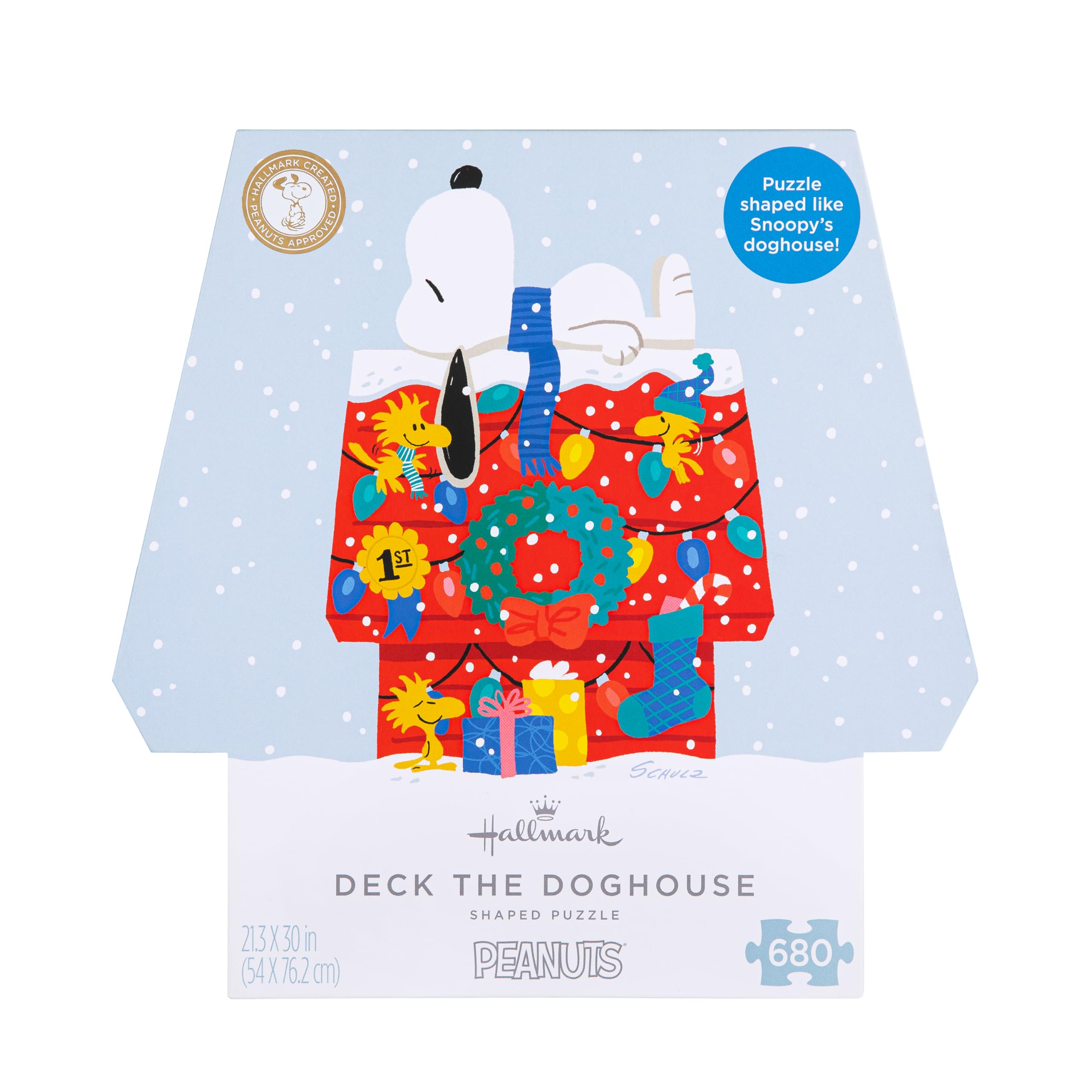 Hallmark SNOOPY's Doghouse Jigsaw Puzzle - 680-Piece PEANUTS Christmas Puzzle 3