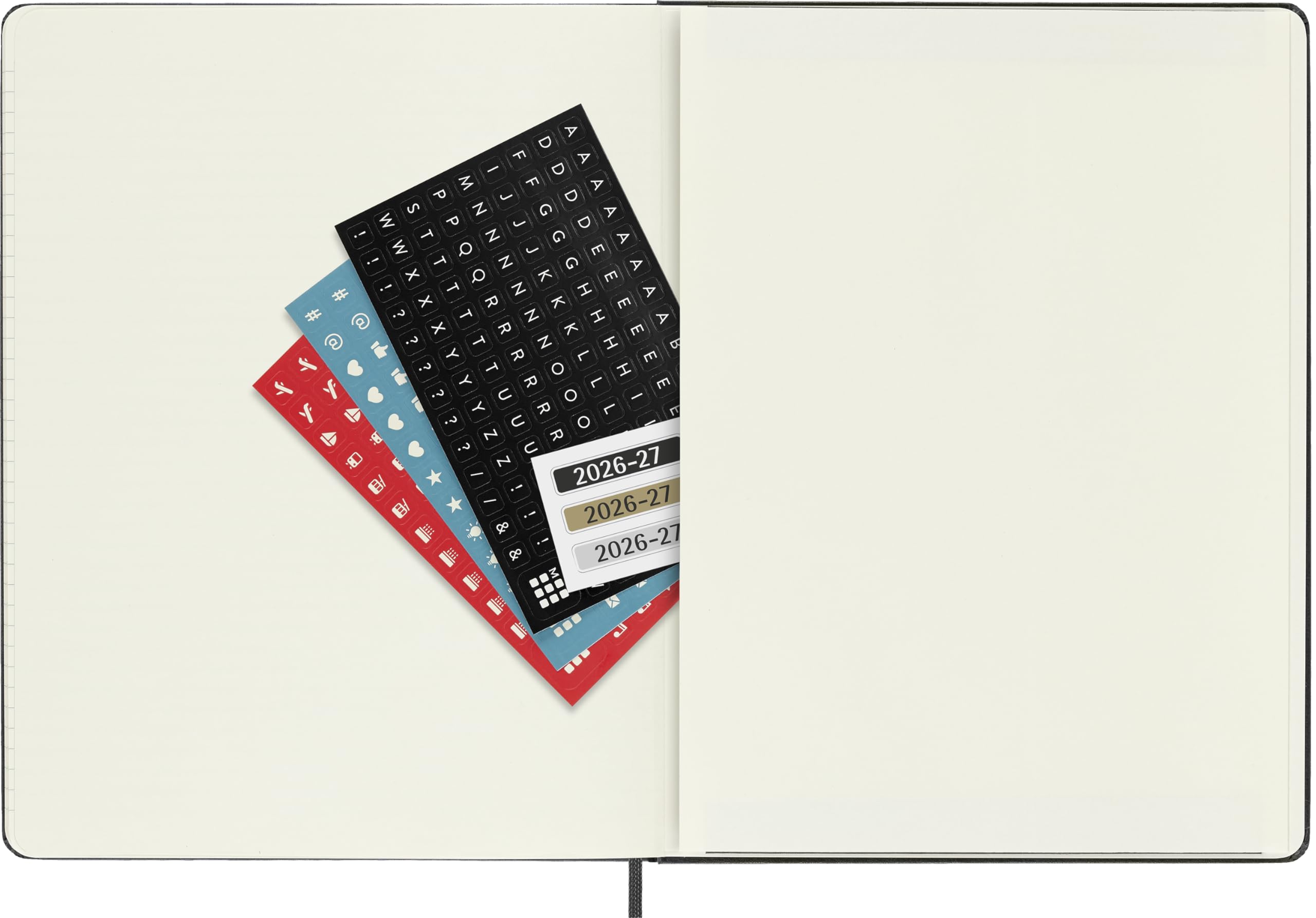 Moleskine Weekly Planner 2026-2027 18-Month XL Hardcover Appointment Book Black 6