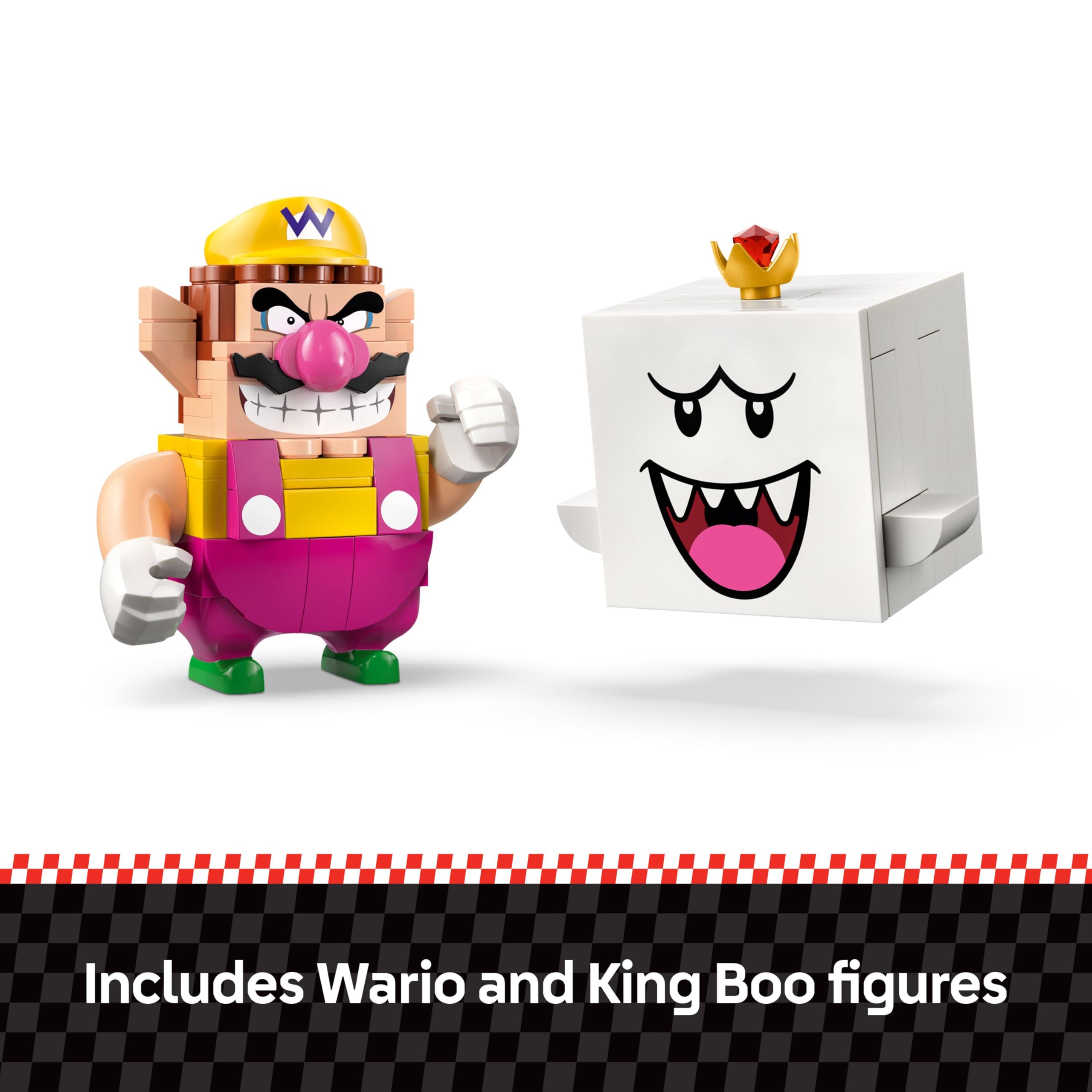 LEGO Super Mario: Mario Kart – Wario & King Boo Playset - 512-Piece Building Toy for Ages 8+ 4