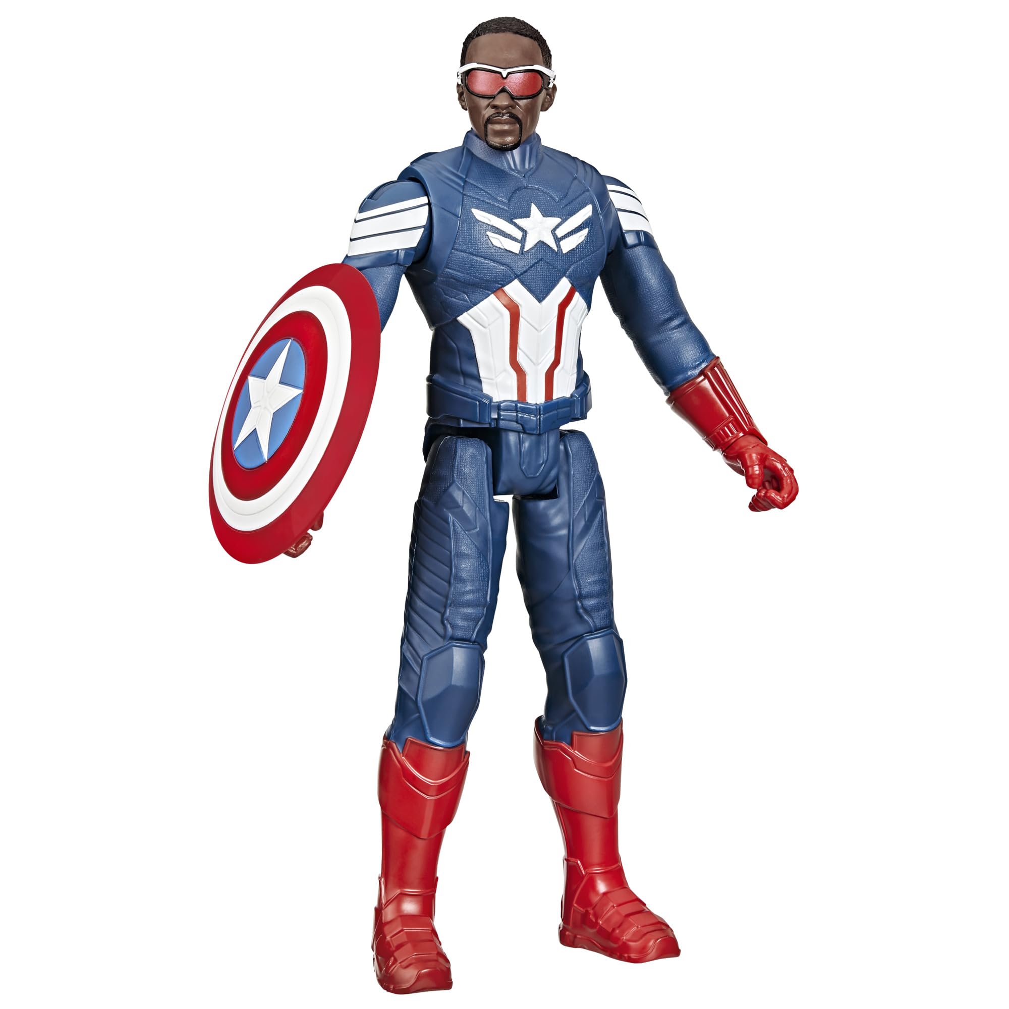 Marvel Studios Captain America Brave New World - 12-Inch Titan Hero Series Action Figure with Shield