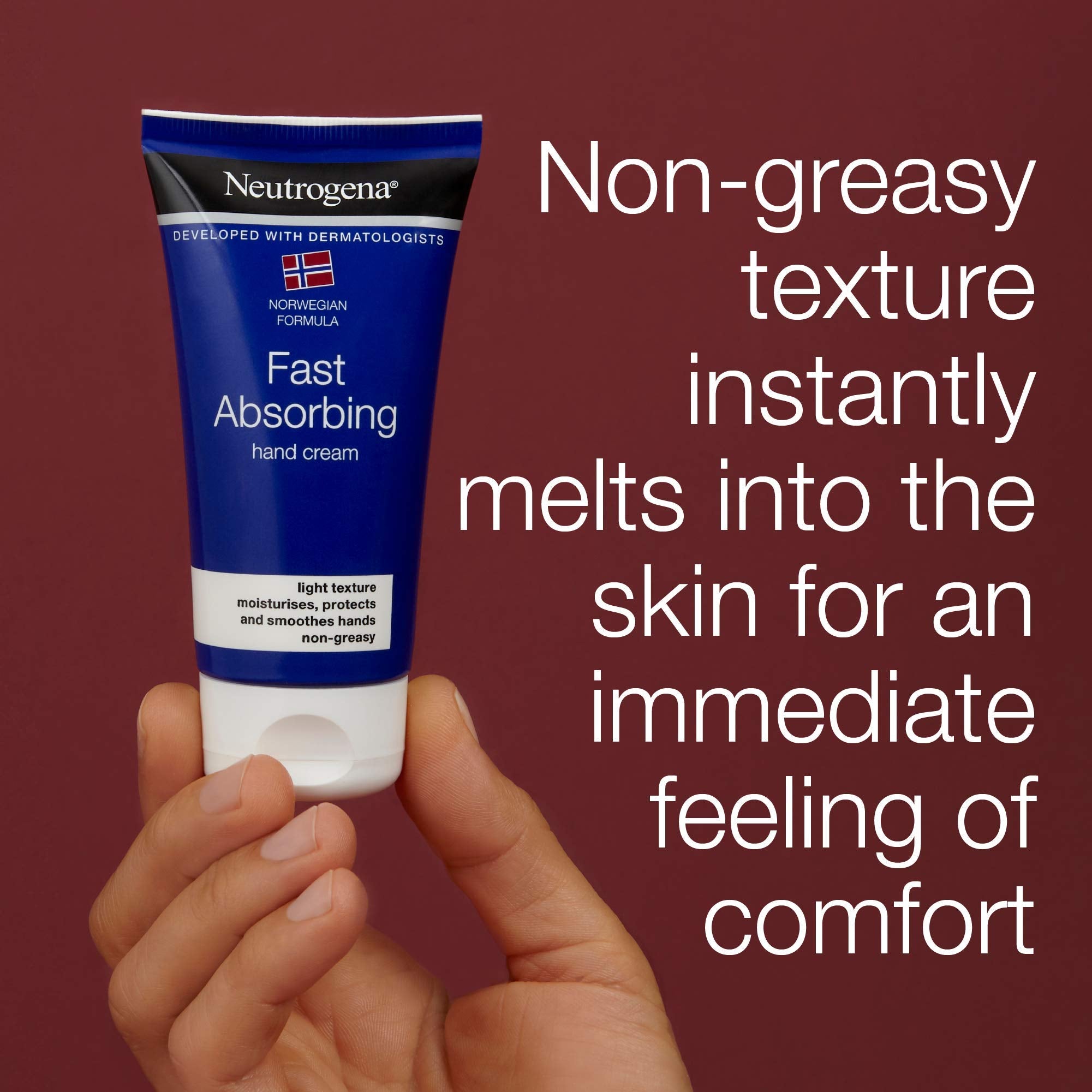 Neutrogena Norwegian Formula Fast-Absorbing Hand Cream (3x 75ml Bundle) 4