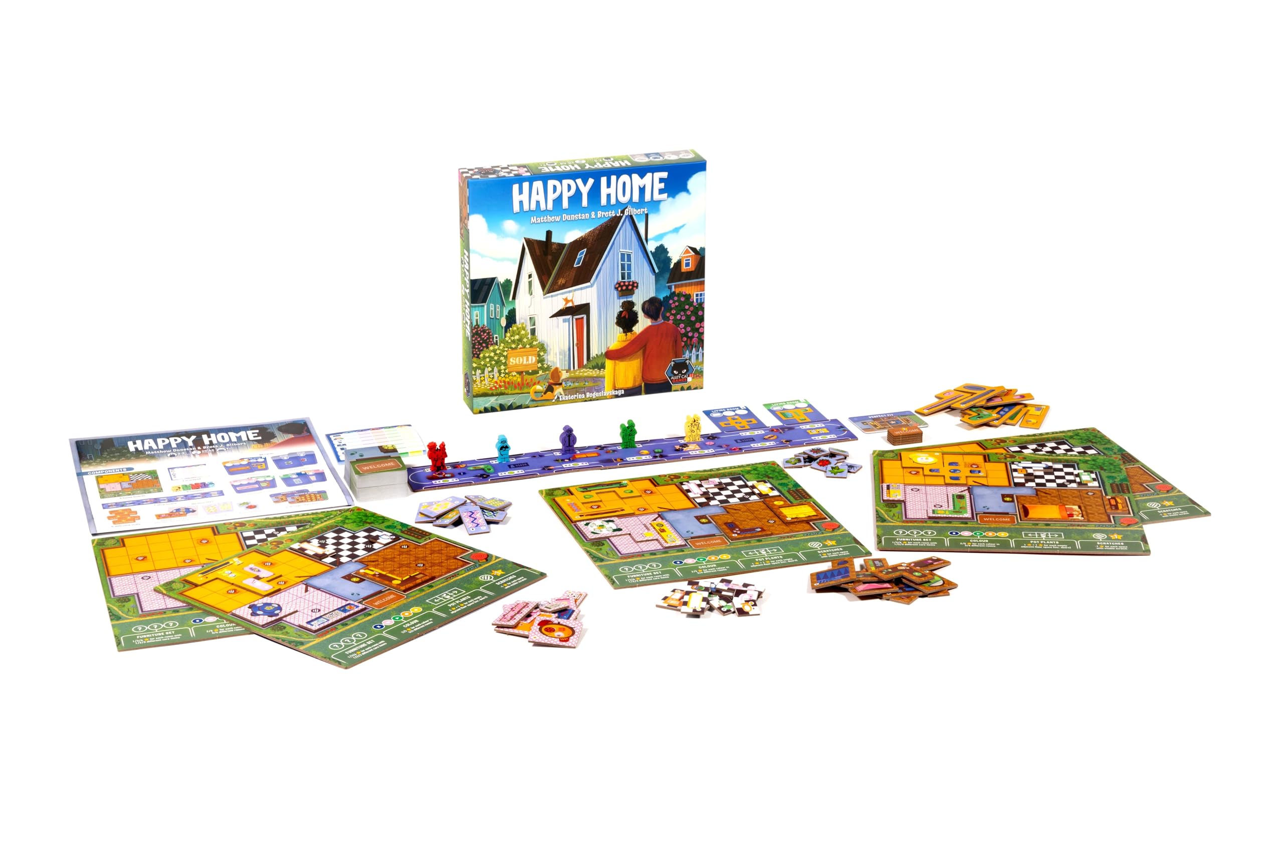 Alley Cat Games Happy Home Strategy Home Decoration Polyomino Game 9