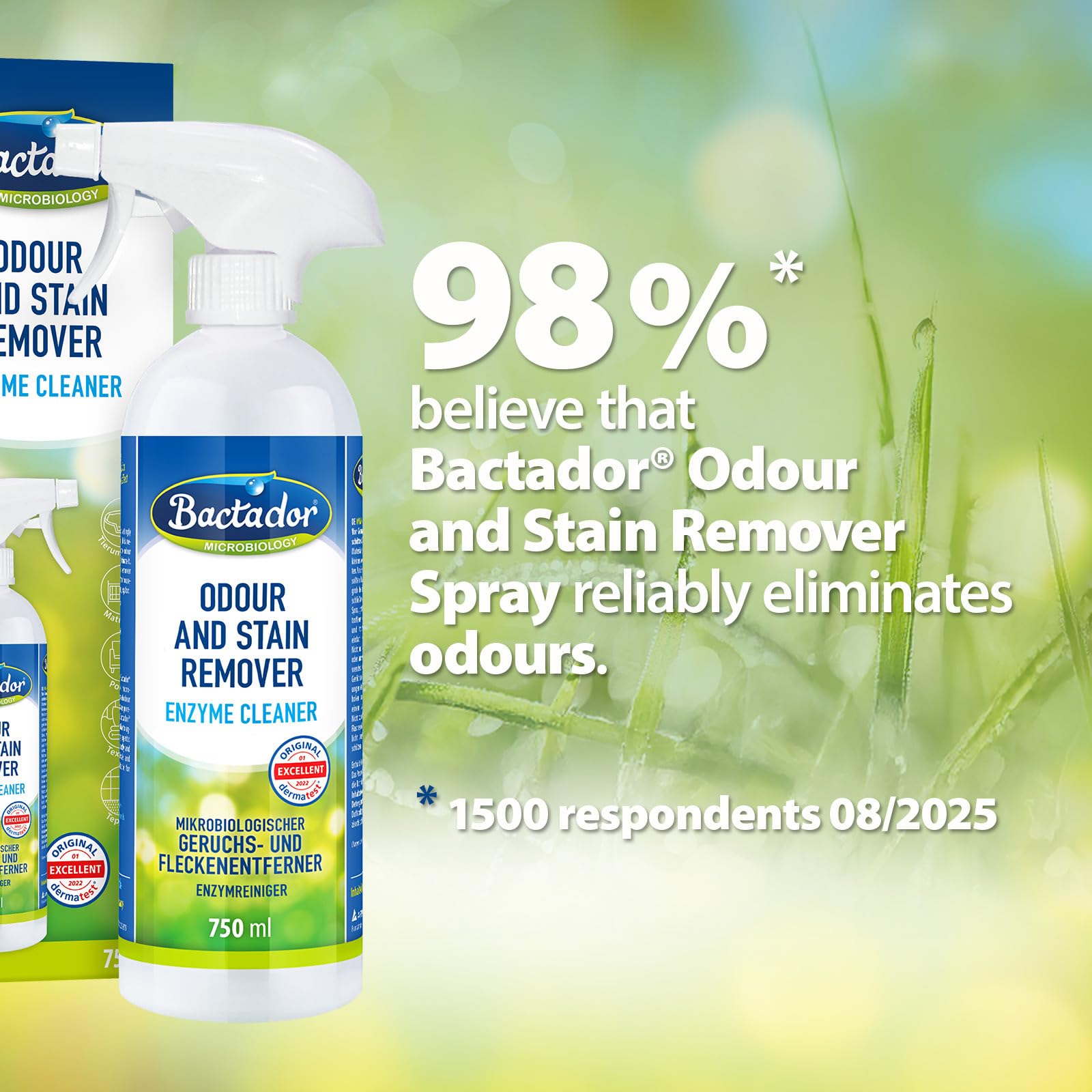Bactador Enzyme Cleaner Concentrate - Permanent Odour & Stain Removal | 1L Concentrate 8