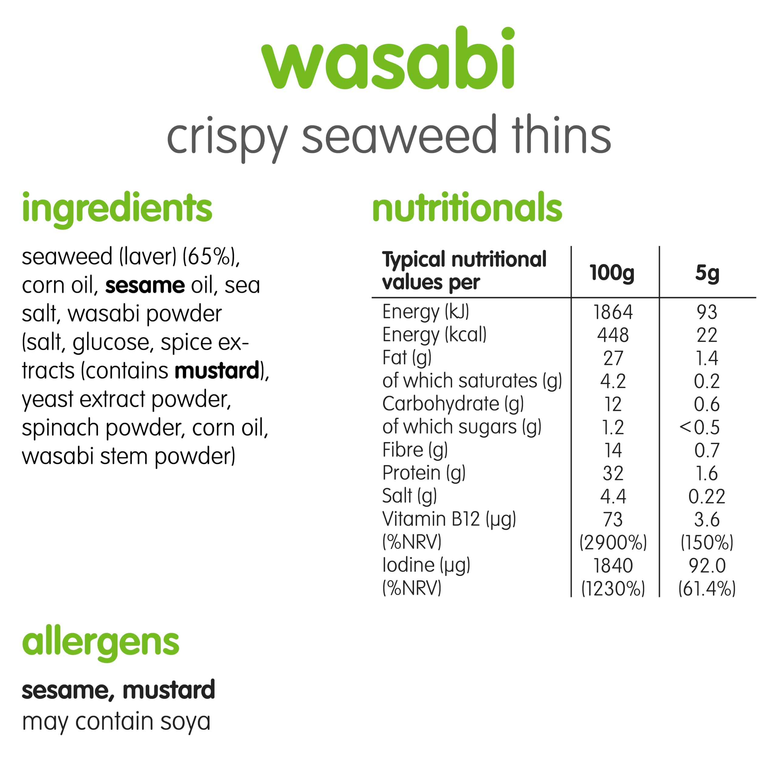 itsu - Wasabi Seaweed Thins 32-Pack 3