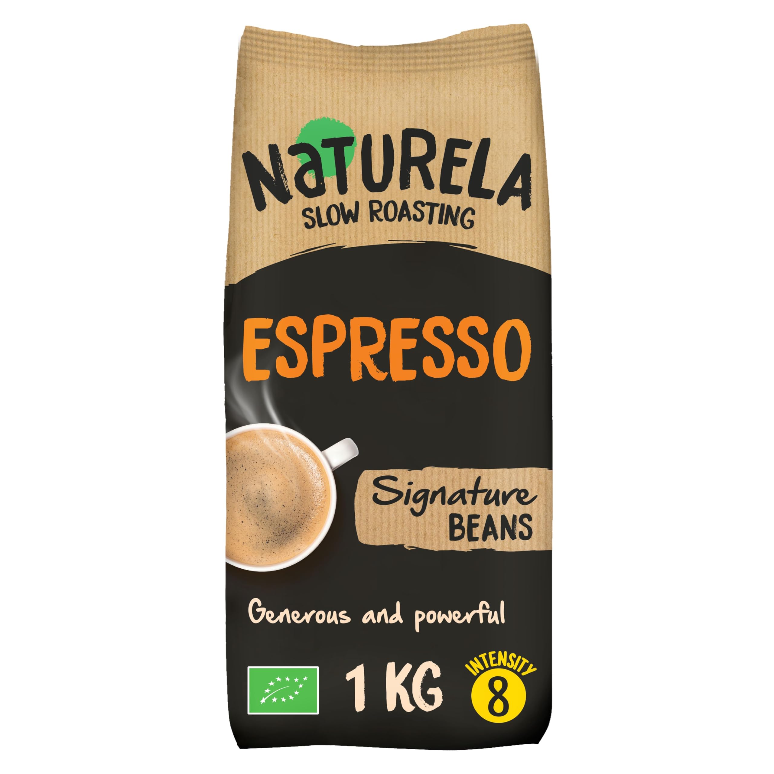 Naturela Organic Coffee Beans - 100% Arabica & Robusta Whole Beans