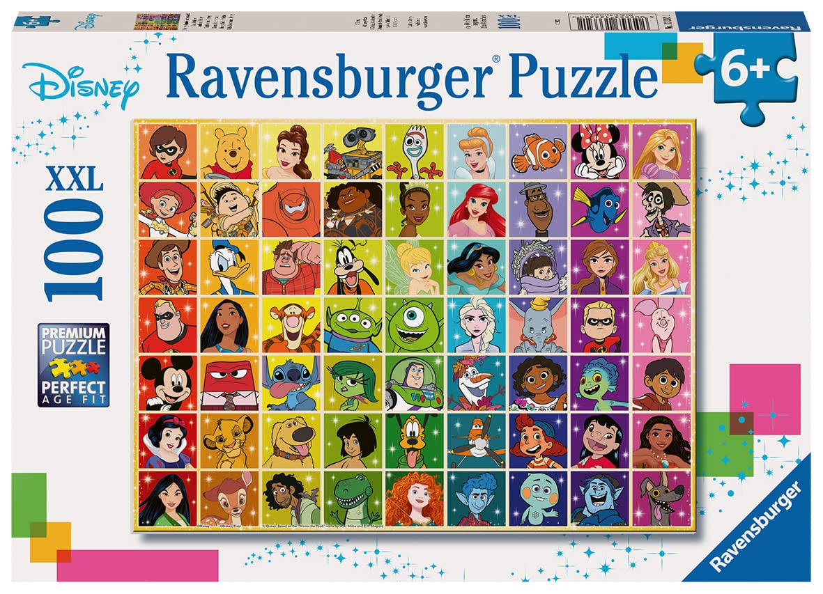 Ravensburger Disney Pixar Colour Palette Jigsaw Puzzle - 100 XXL Pieces for Ages 6+