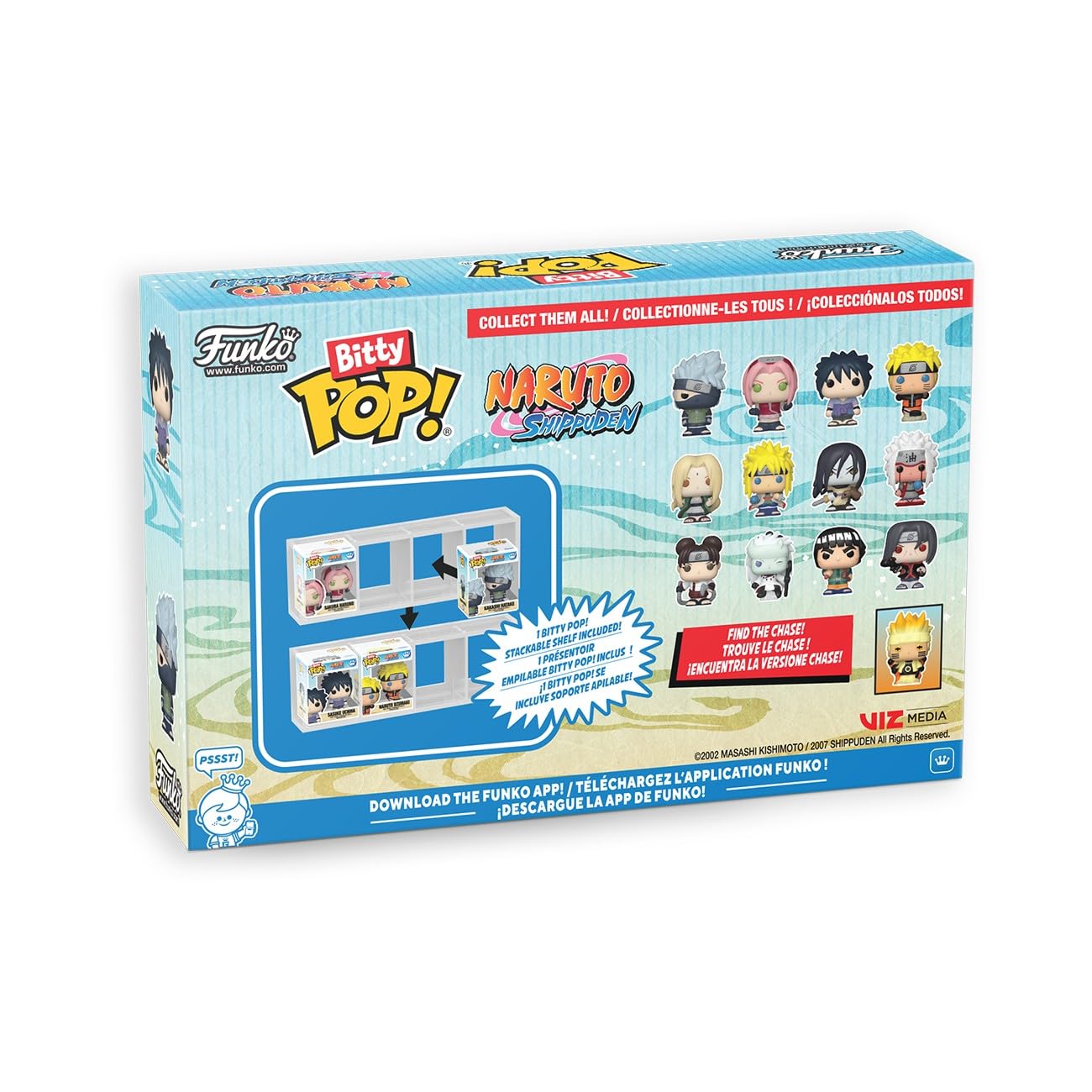 Funko Bitty POP! Naruto Shippuden - Team 2 4 Pack Collectable Vinyl Figures | Minato Namikaze
