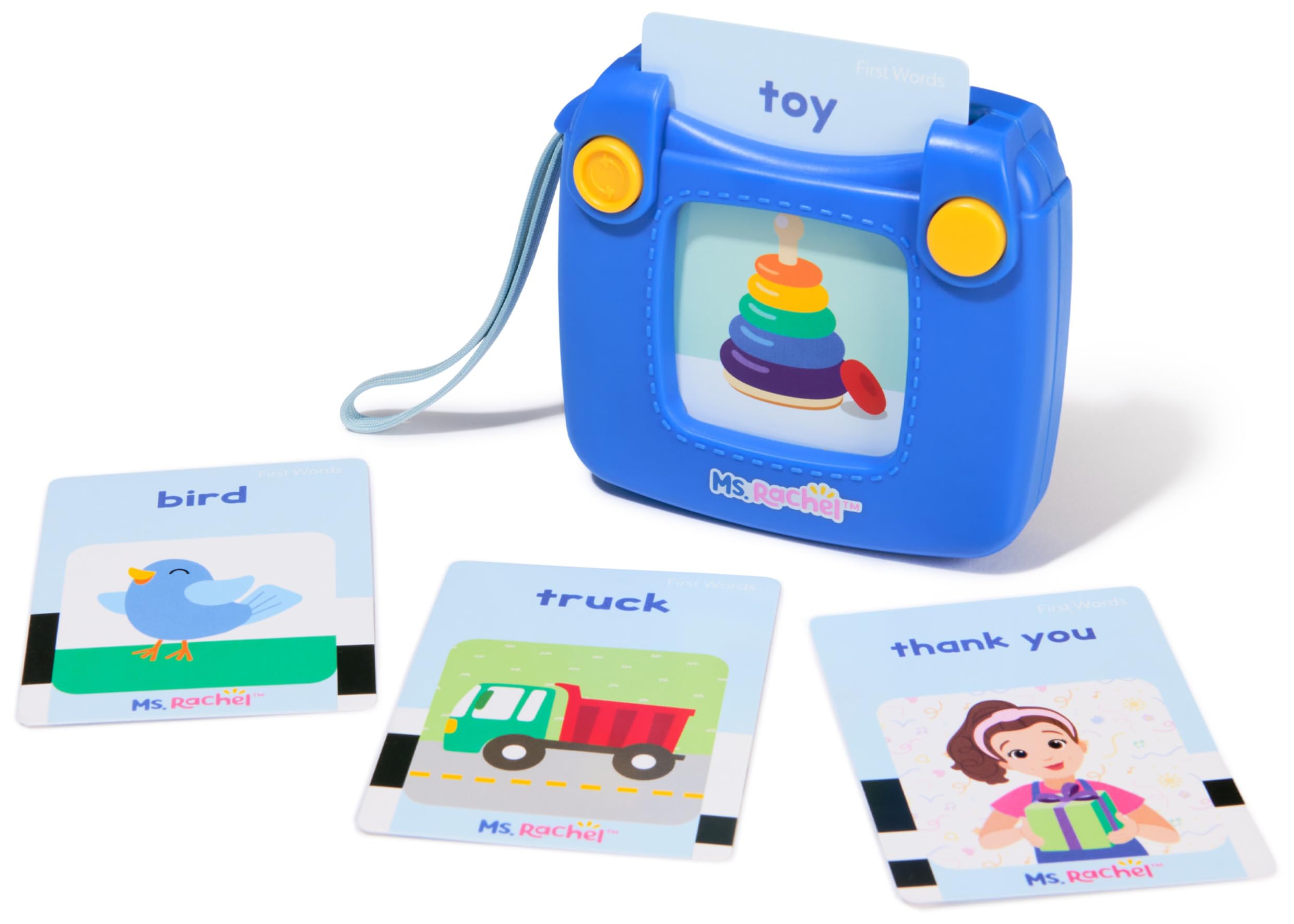 Ms. Rachel First Words Talking Flash Cards - Electronic Learning Reader for Toddlers 1-3