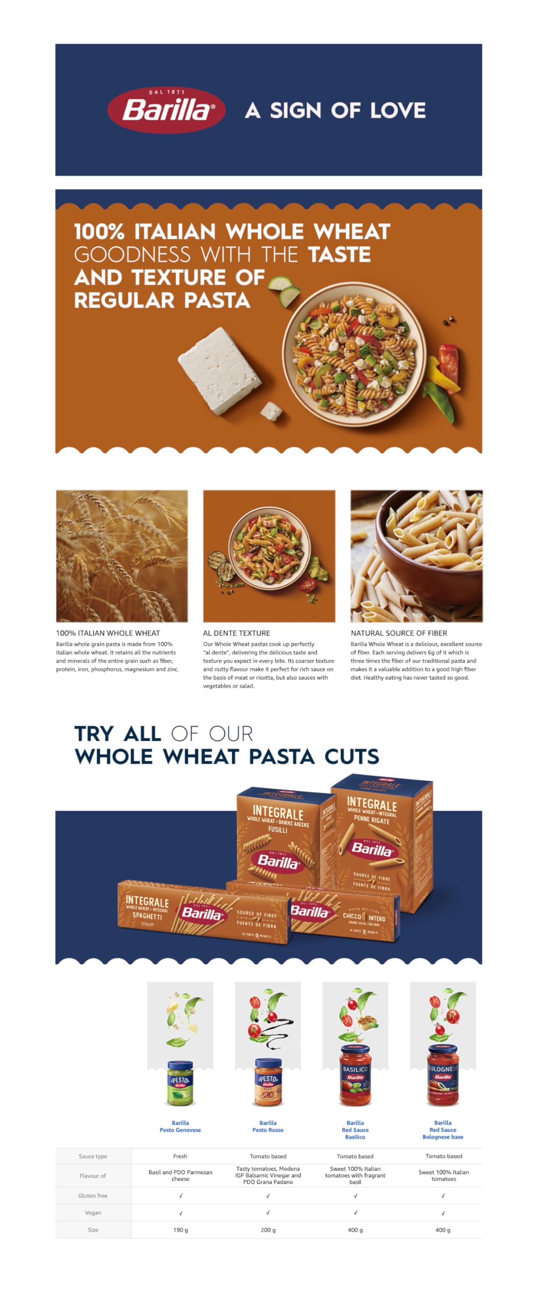 Barilla Vollkorn-Spaghetti – Authentische italienische Langschnitt-Pasta, 500 g 5