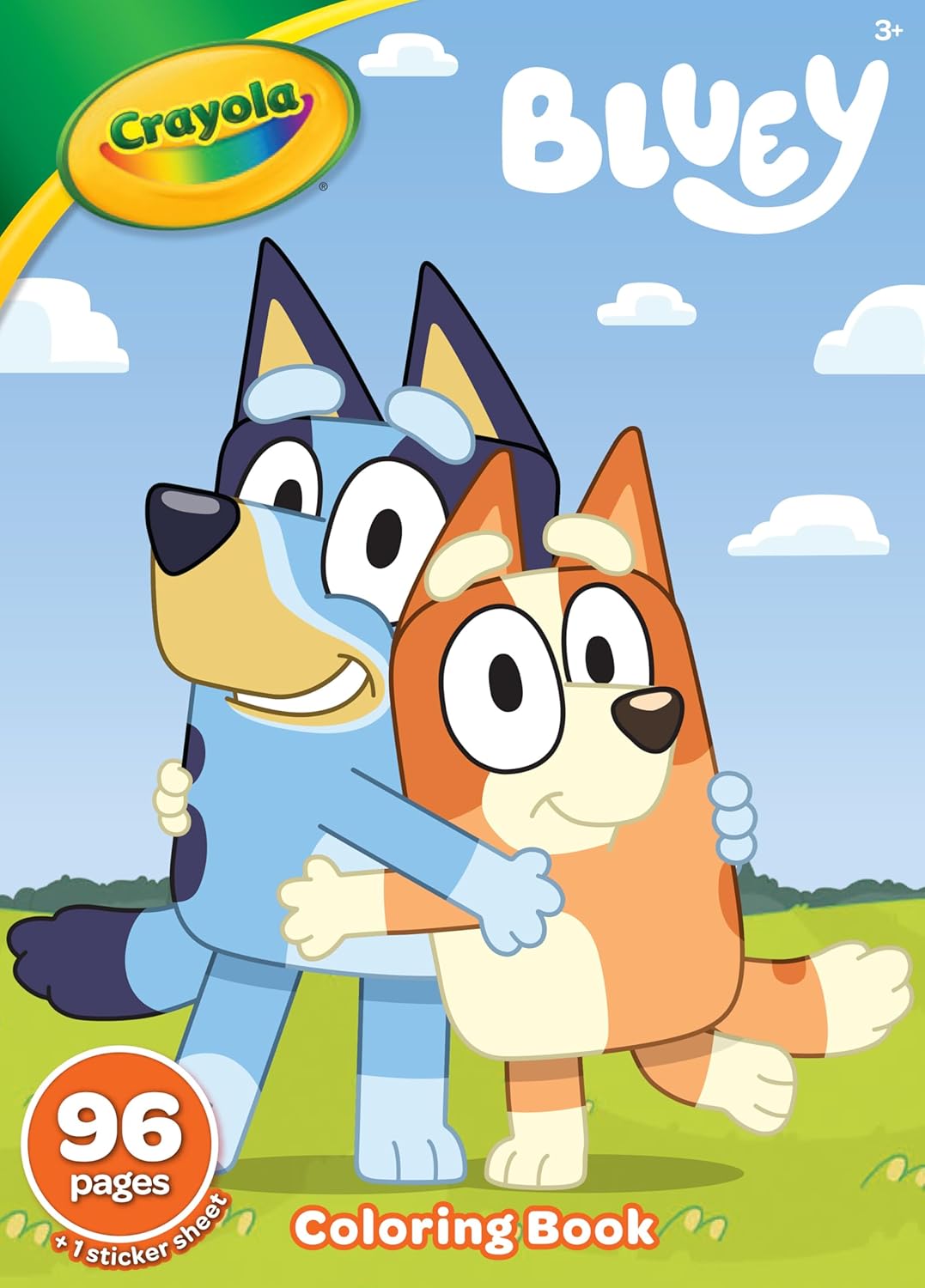 CRAYOLA - Bluey Colouring Book 96 Pages with Sticker Sheet