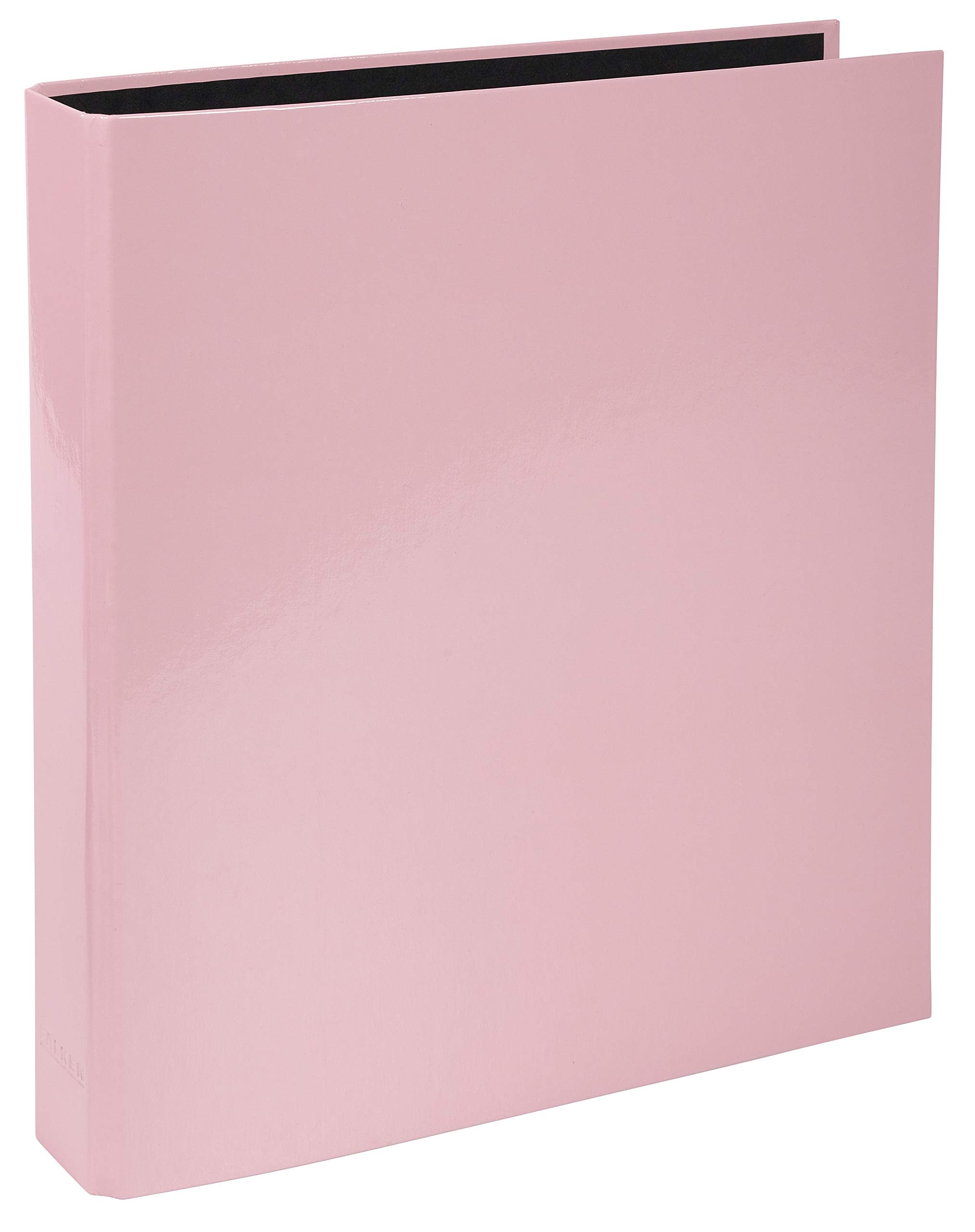 Exacompta Aquarel 51566E D-Ring Binder - A4, 25mm Capacity, Pink Film Coated Cardboard