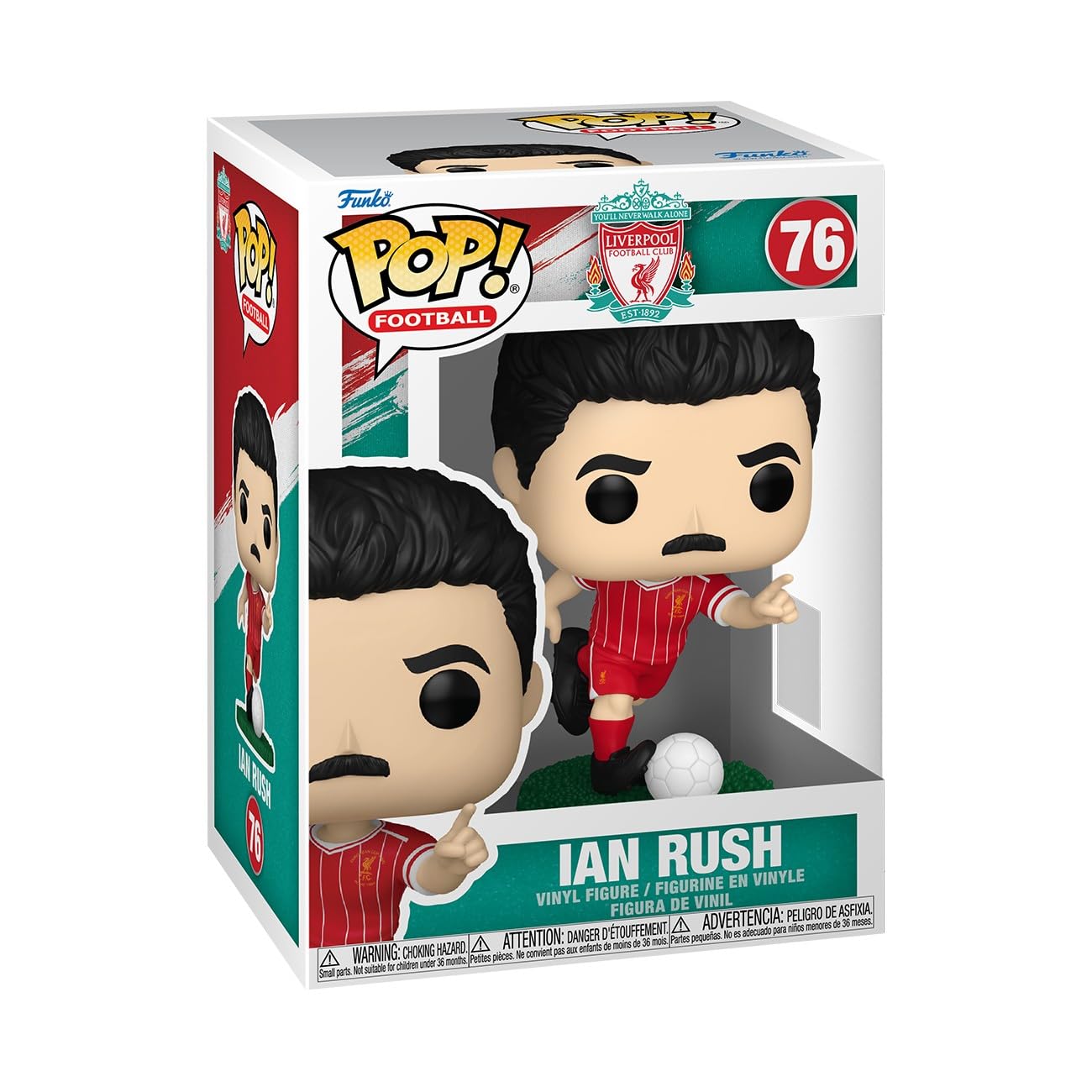 Funko POP! Sports: Liverpool FC - Ian Rush Chibi Vinyl Figure | Approx 3.75 Inches Tall