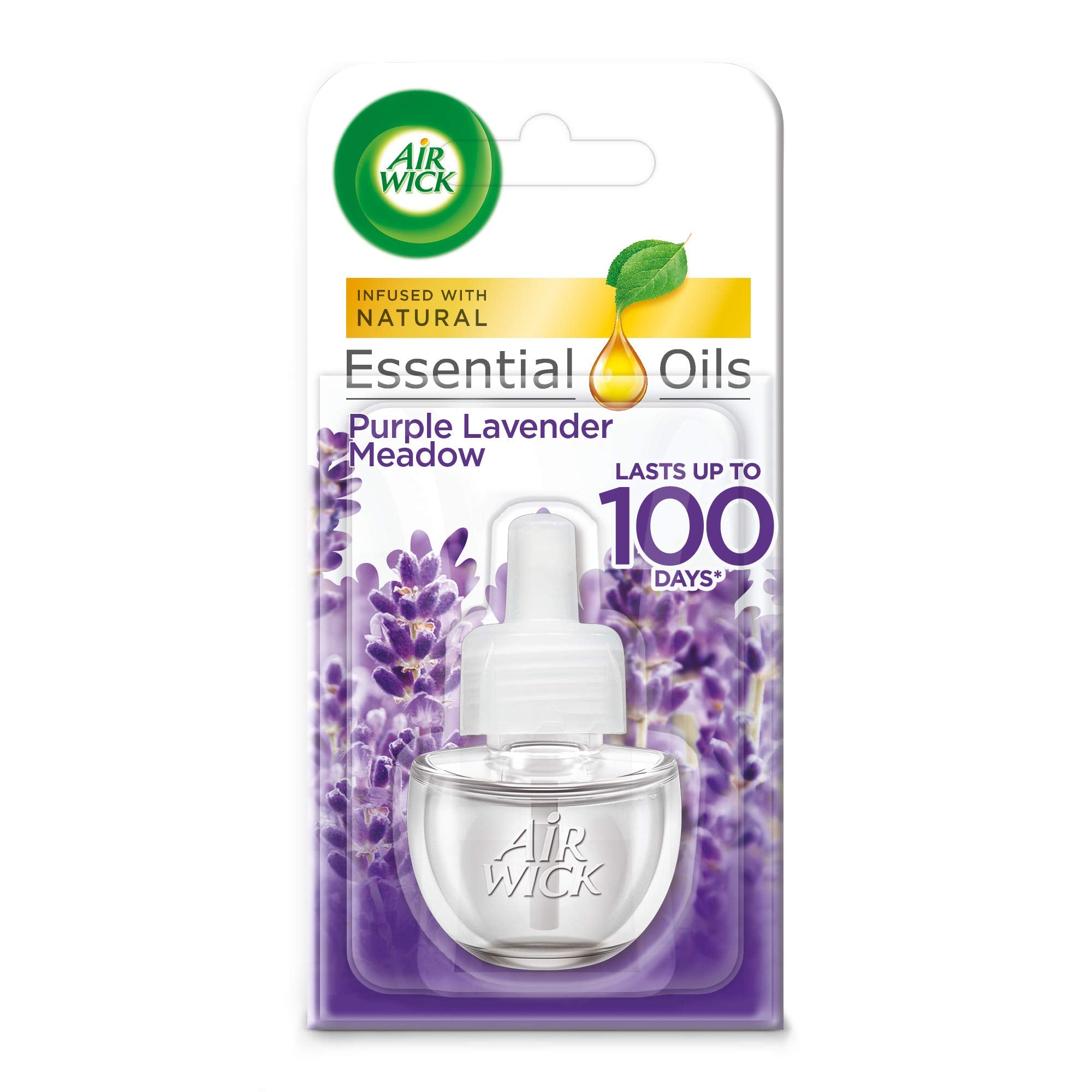 Air Wick - Essential Oils Plug In Refill Air Freshener (Purple Lavender Meadow)