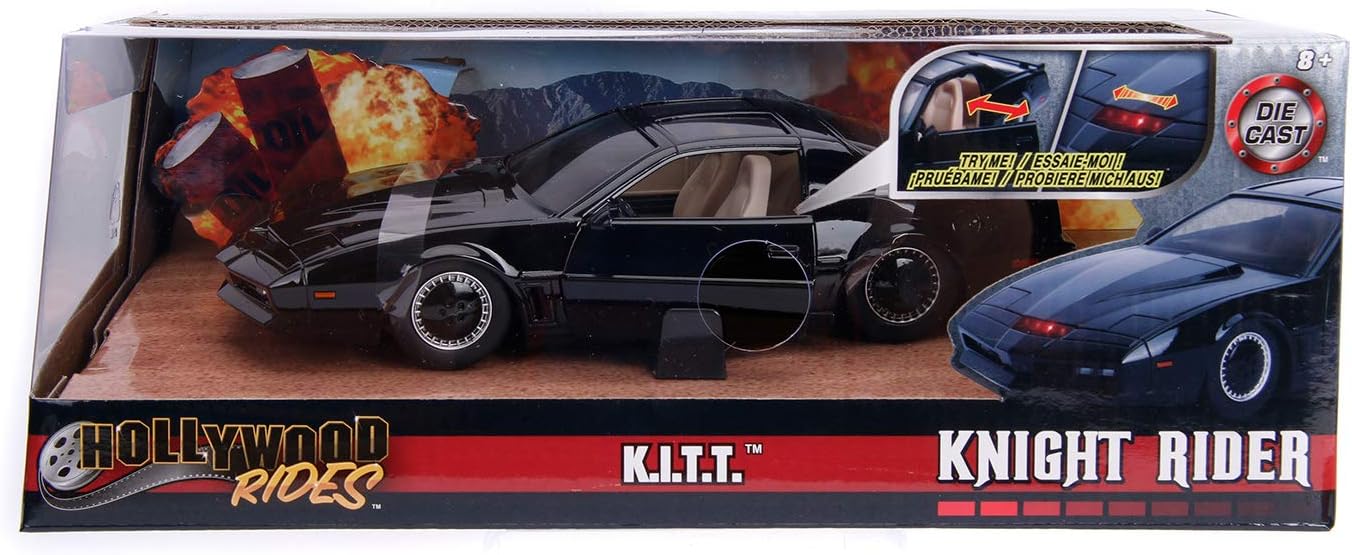 Knight Rider1982 Pontiac Trans Am1:24 Scale Die-Cast Replica Car - Freewheeling with Opening Doors 13