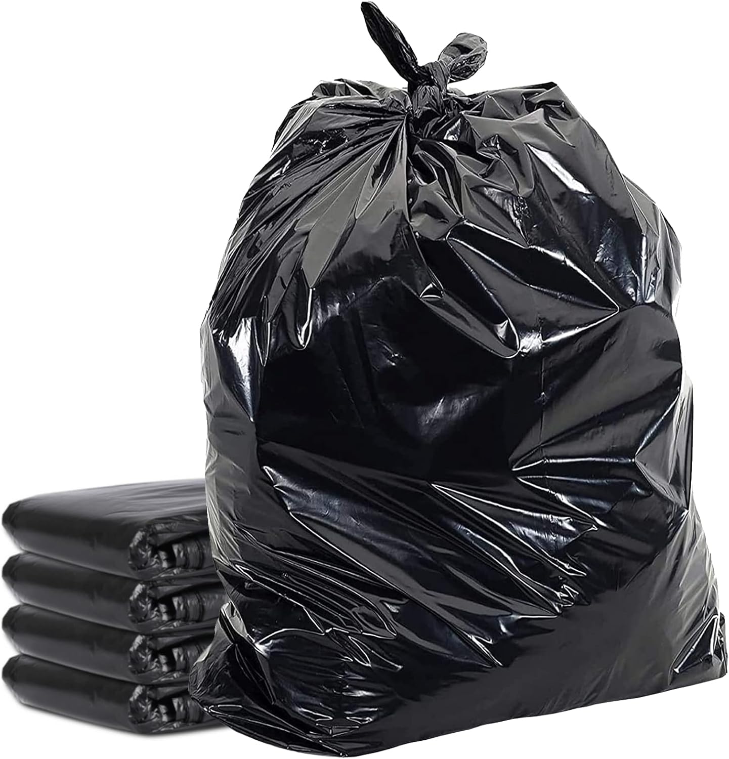 HOMESmith Extra Large Heavy Duty Eco Friendly Refuse Sacks - 120L Black Bin Bags Pack of 10