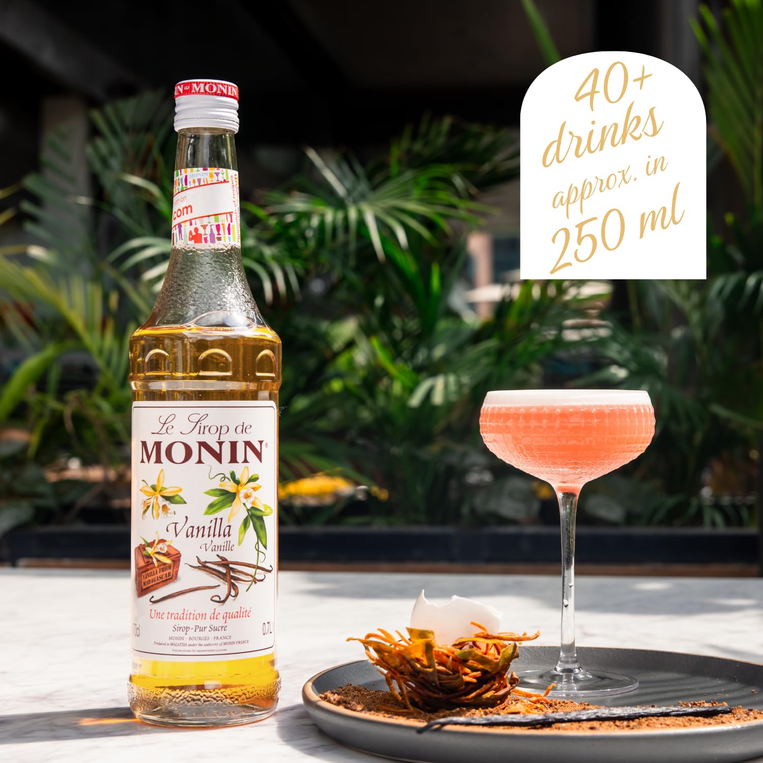 Monin Premium Vanilla Syrup - 700ml Bottle | Vegan & Allergen-Free | Natural Flavourings 5