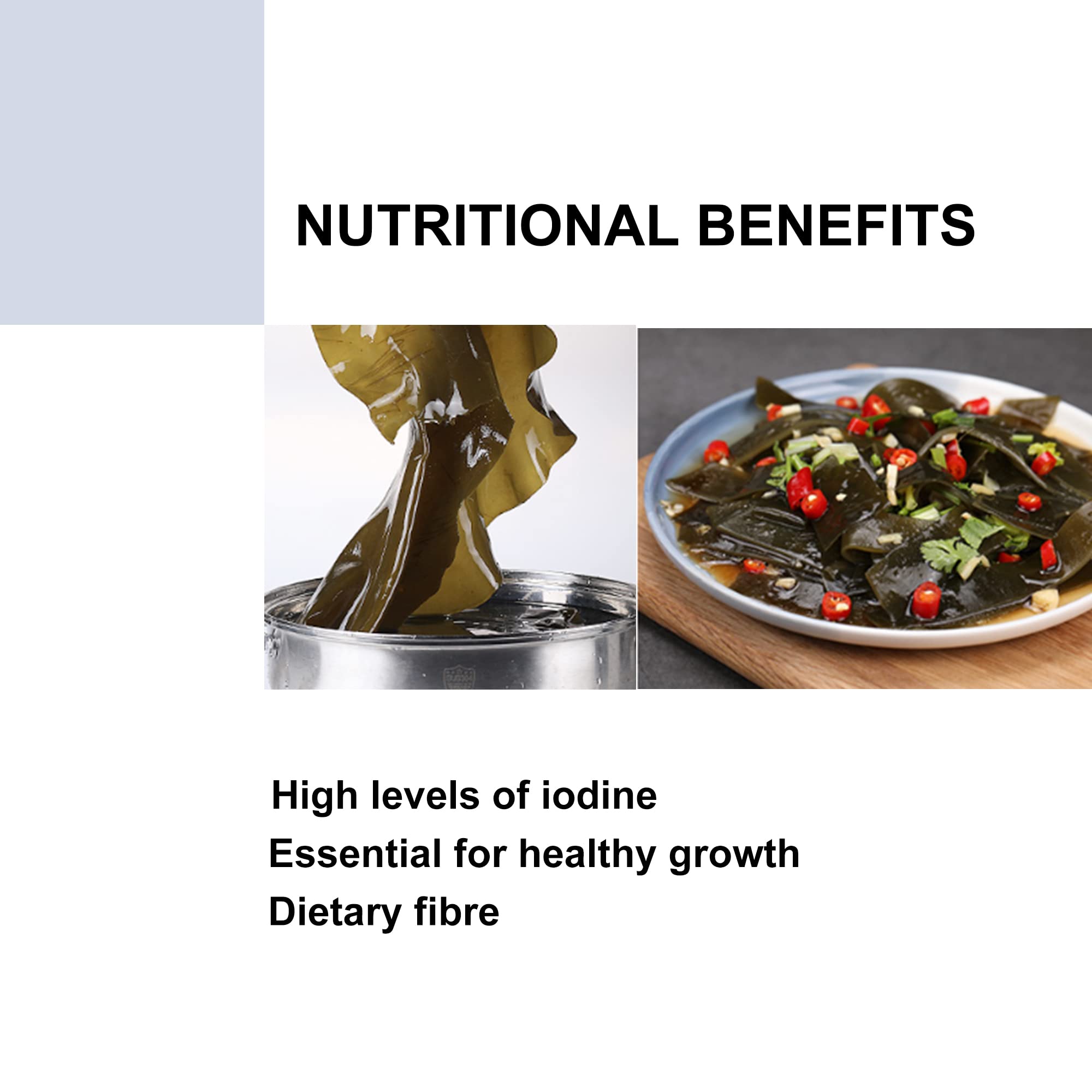 JHL Kombu Dried Seaweed Kelp Large Piece - Iodine Rich Flavor Enhancer | 150g 4