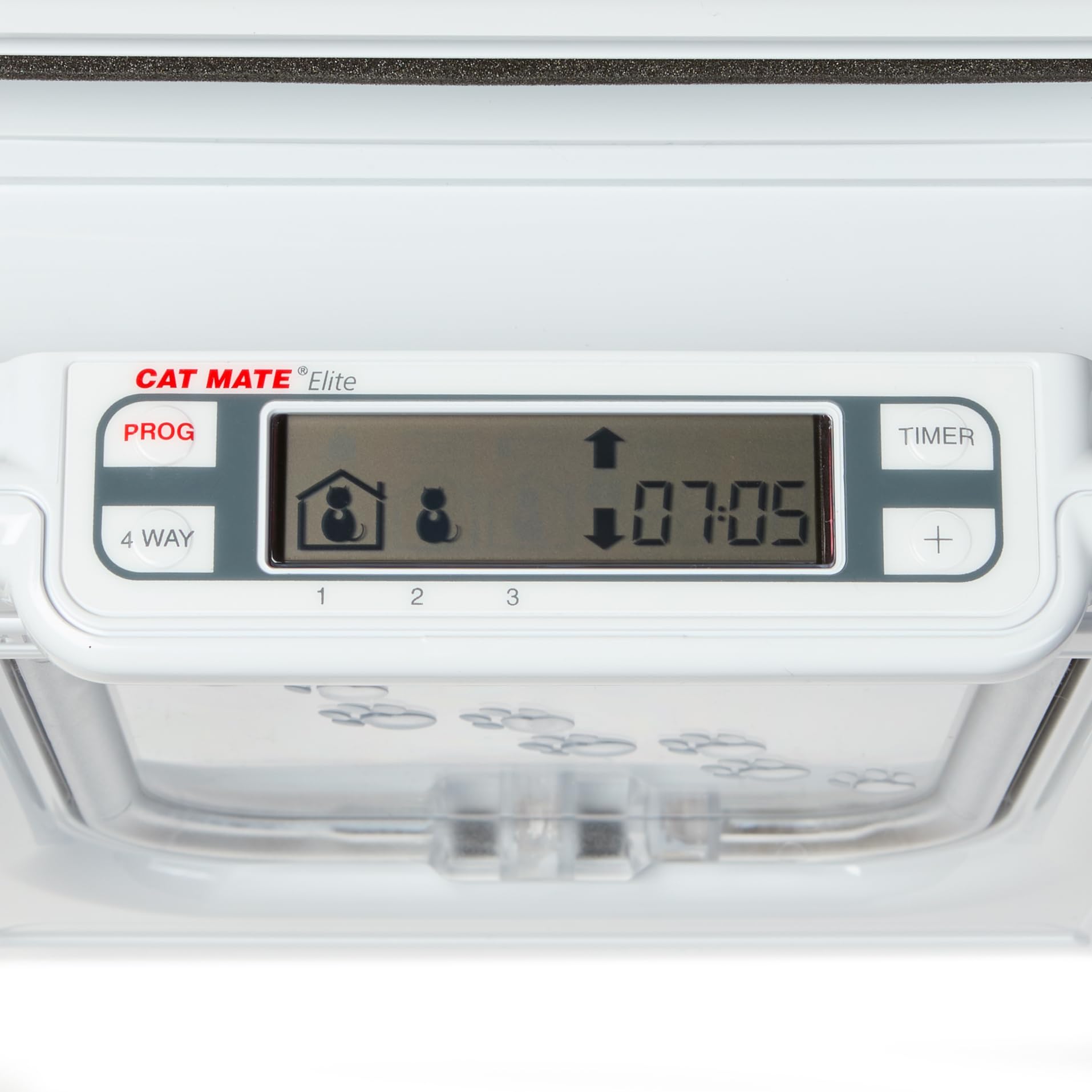 Cat Mate Elite Microchip Cat Flap with Digital Timer & LCD Display | Fits up to 100mm Thick Walls 9