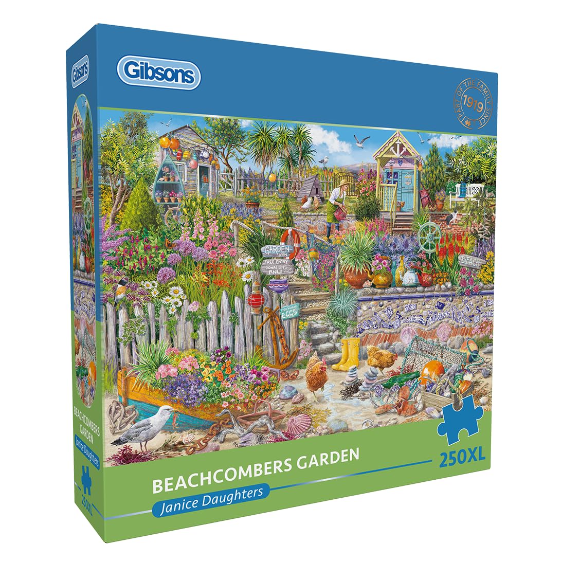 Gibsons Beachcomber's Garden Jigsaw Puzzle - 250 Extra Large Pieces | 48x34cm