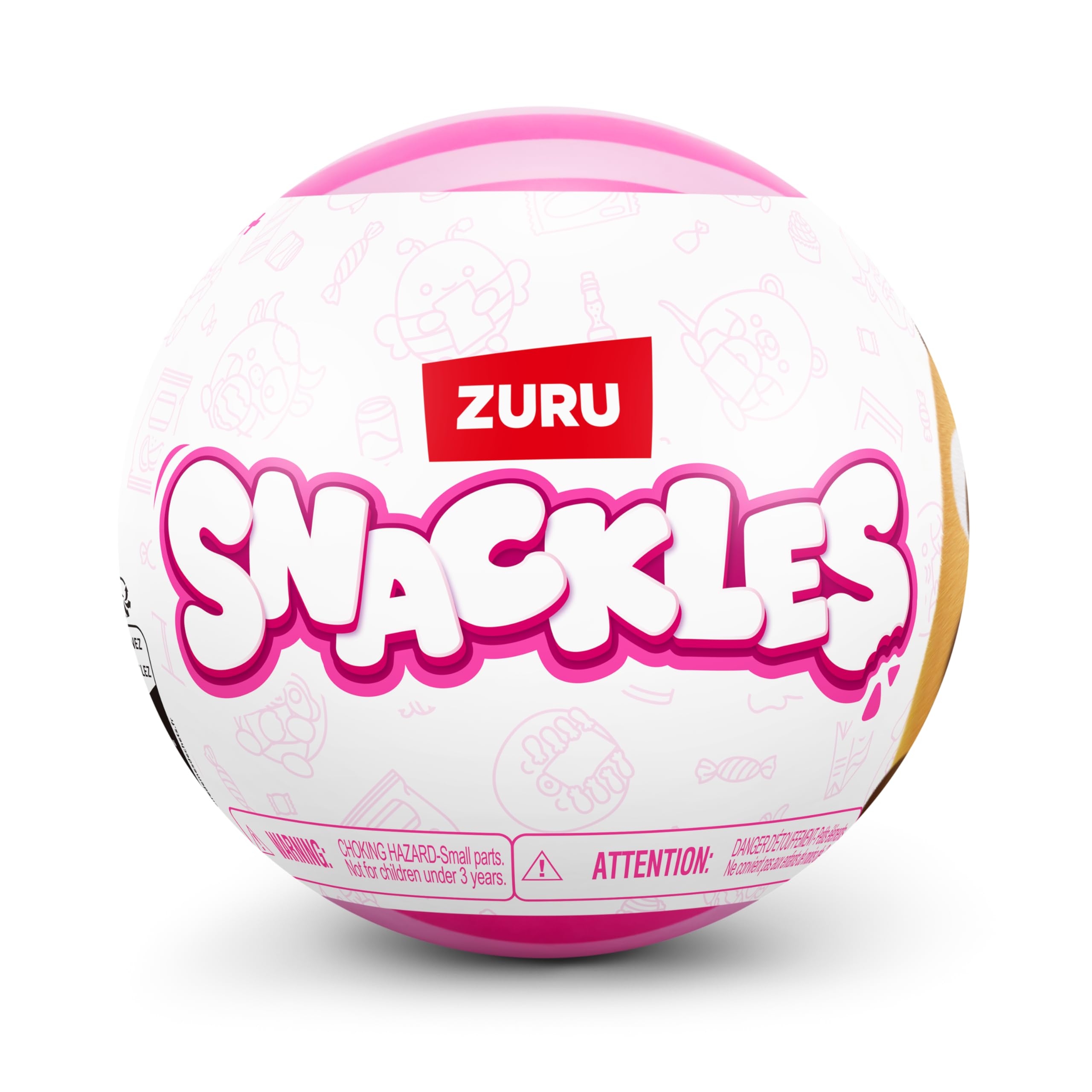 Snackles Series 3 - 5-inch Super-Soft Plush with Snack Accessory by ZURU