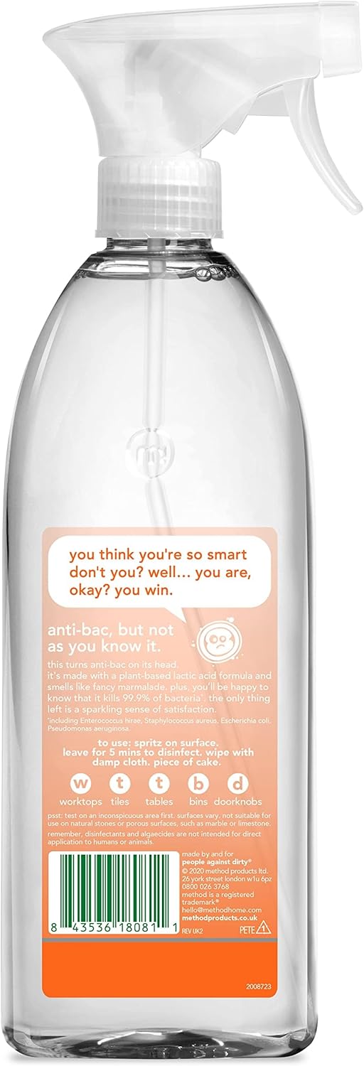 Method - Antibakterielles Allzweck-Reinigungsspray, Orange Yuzu, 828 ml 9