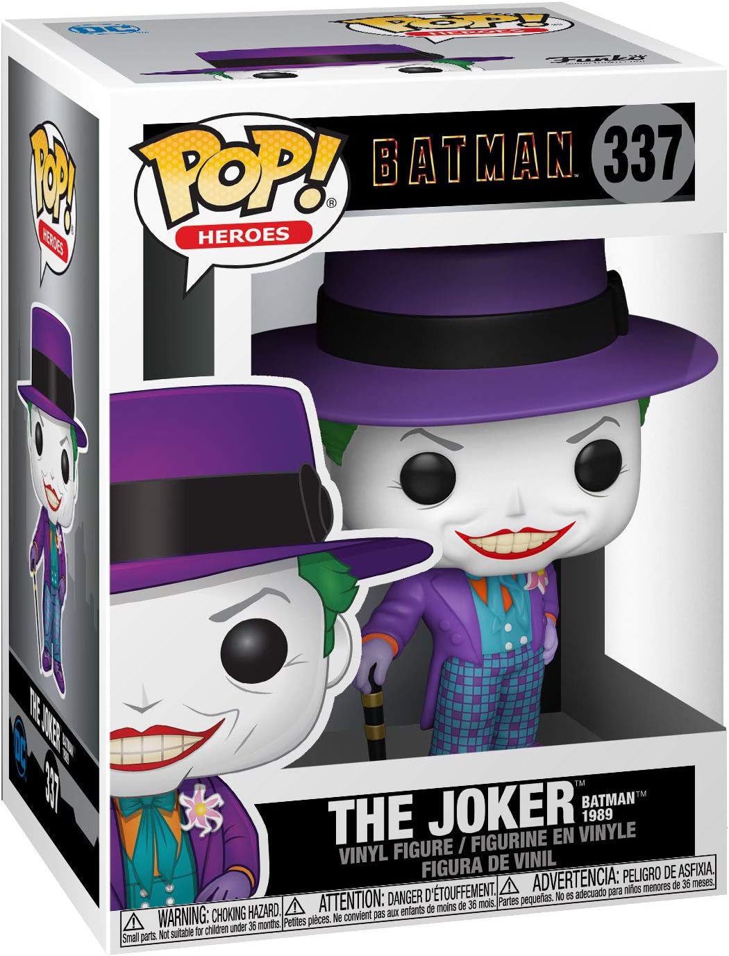 Funko Pop! Heroes: Batman 1989 - Joker with Hat Vinyl Figure (47709) Chase Variant 4