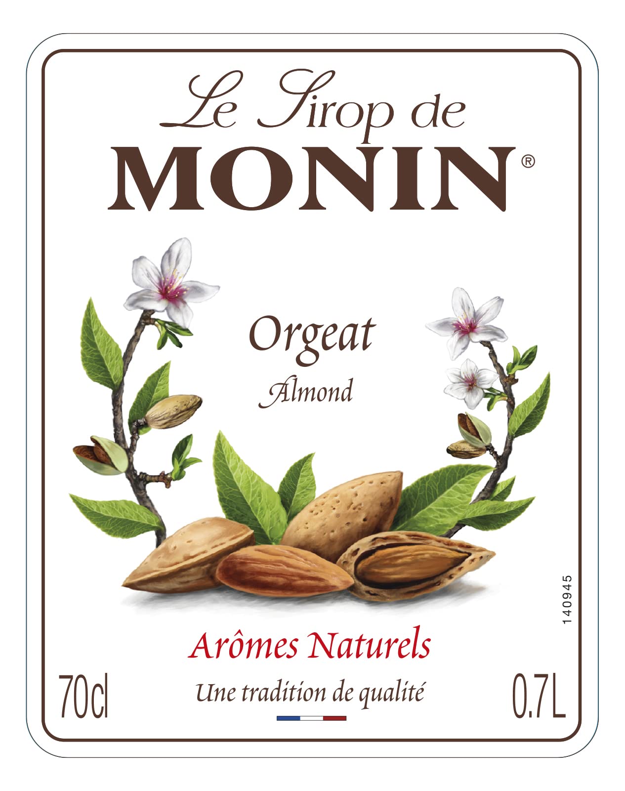 Monin Premium Almond Orgeat Syrup - 700ml | Vegan, Natural Flavours 4