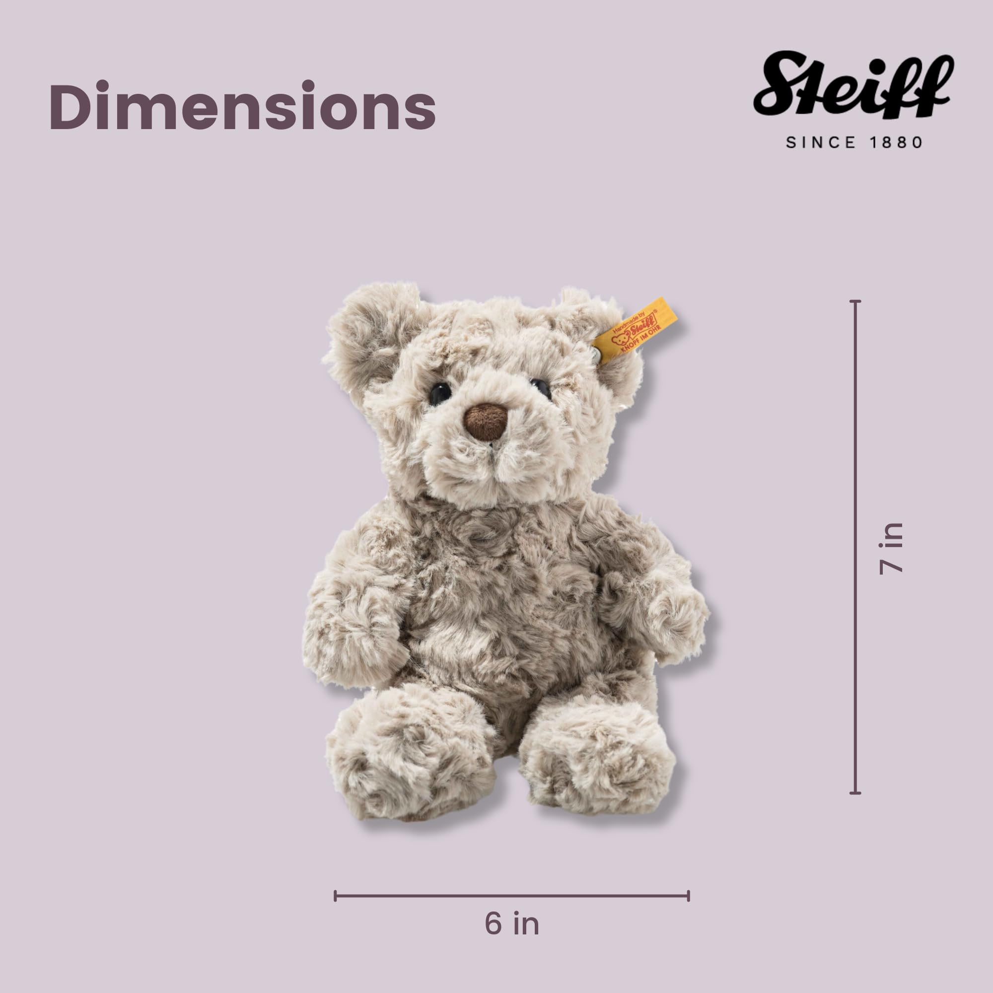 Steiff Soft Cuddly Friends Honey Teddy Bear - Plush Stuffed Animal for Babies & Kids, 18 cm 7