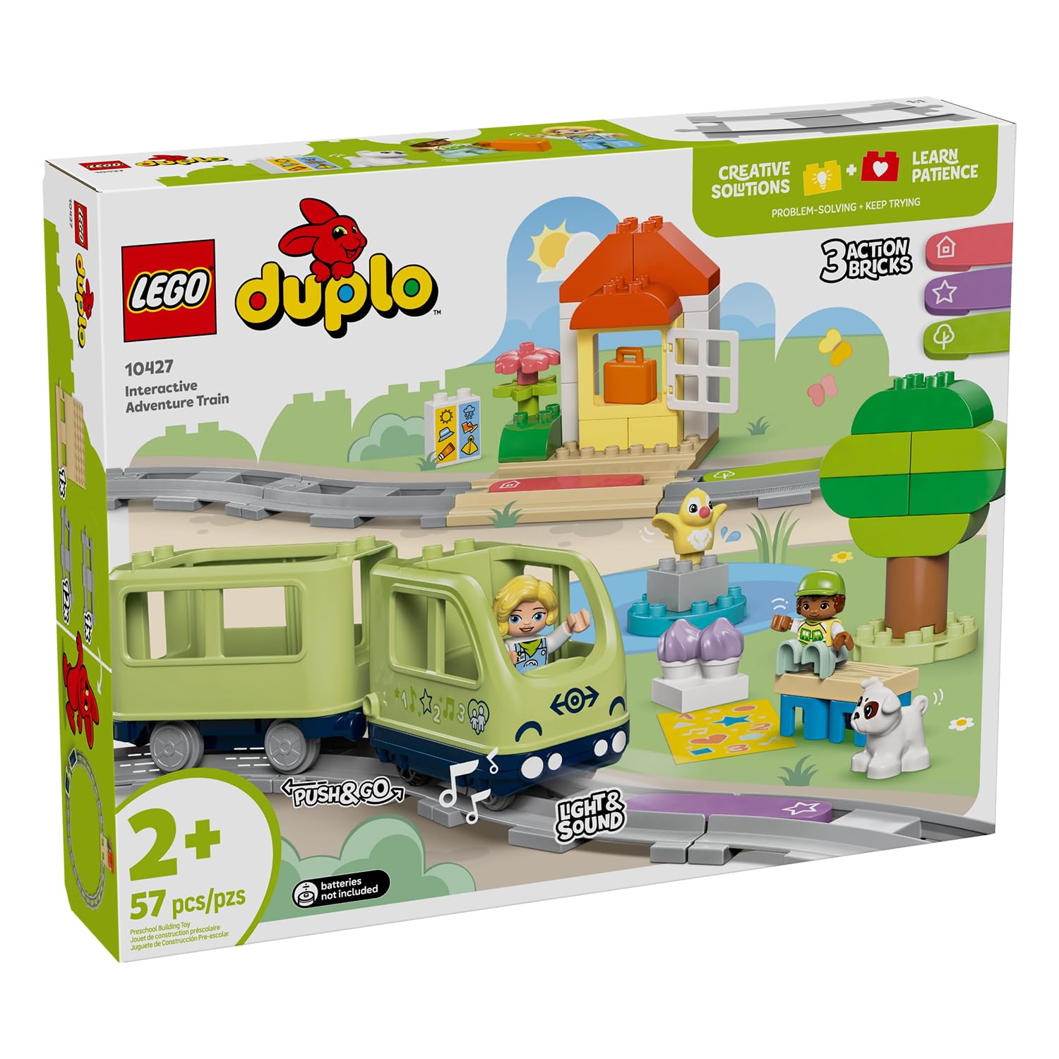 LEGO DUPLO Interactive Adventure Train Set - Educational Building Toy for Toddlers 2+ 8