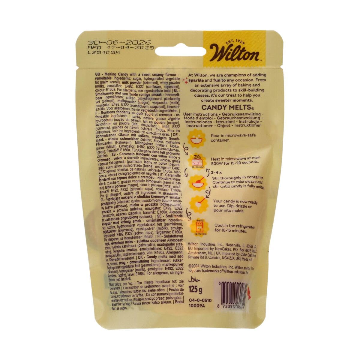 Wilton Candy Melts Gelb – Schmelzbonbons mit süßem, cremigem Geschmack zum Formen, Eintauchen und Beträufeln 6