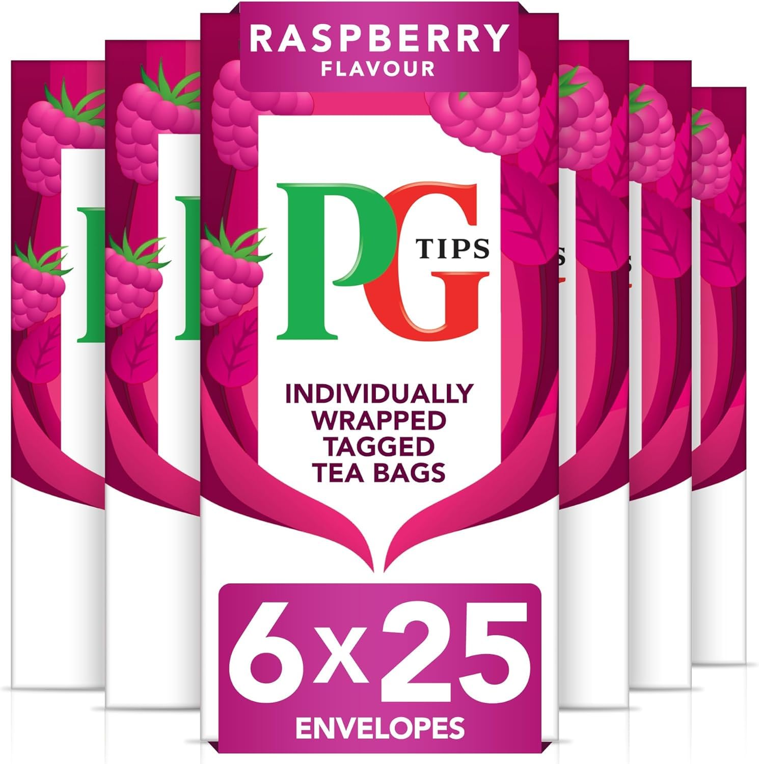 PG Tips - Raspberry Leaf Tea Bags, 150 Individually Wrapped Biodegradable Tea Bags
