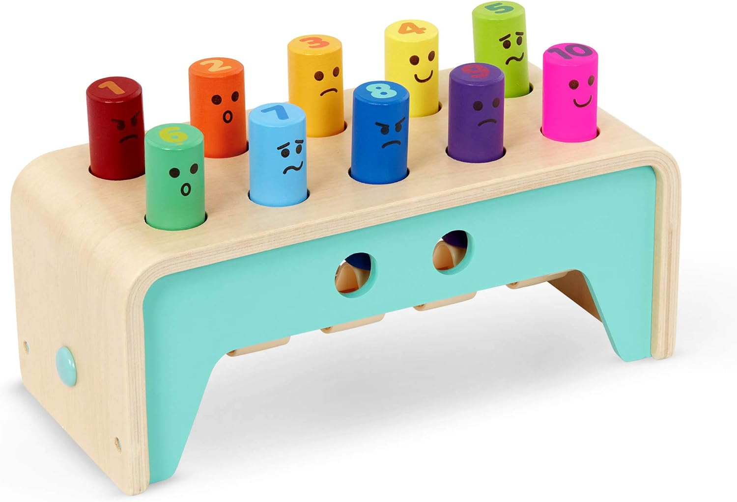 Battat Wooden Pounding Bench Toy - Hammering Pegs Playset for Toddlers 12 Months+ 7