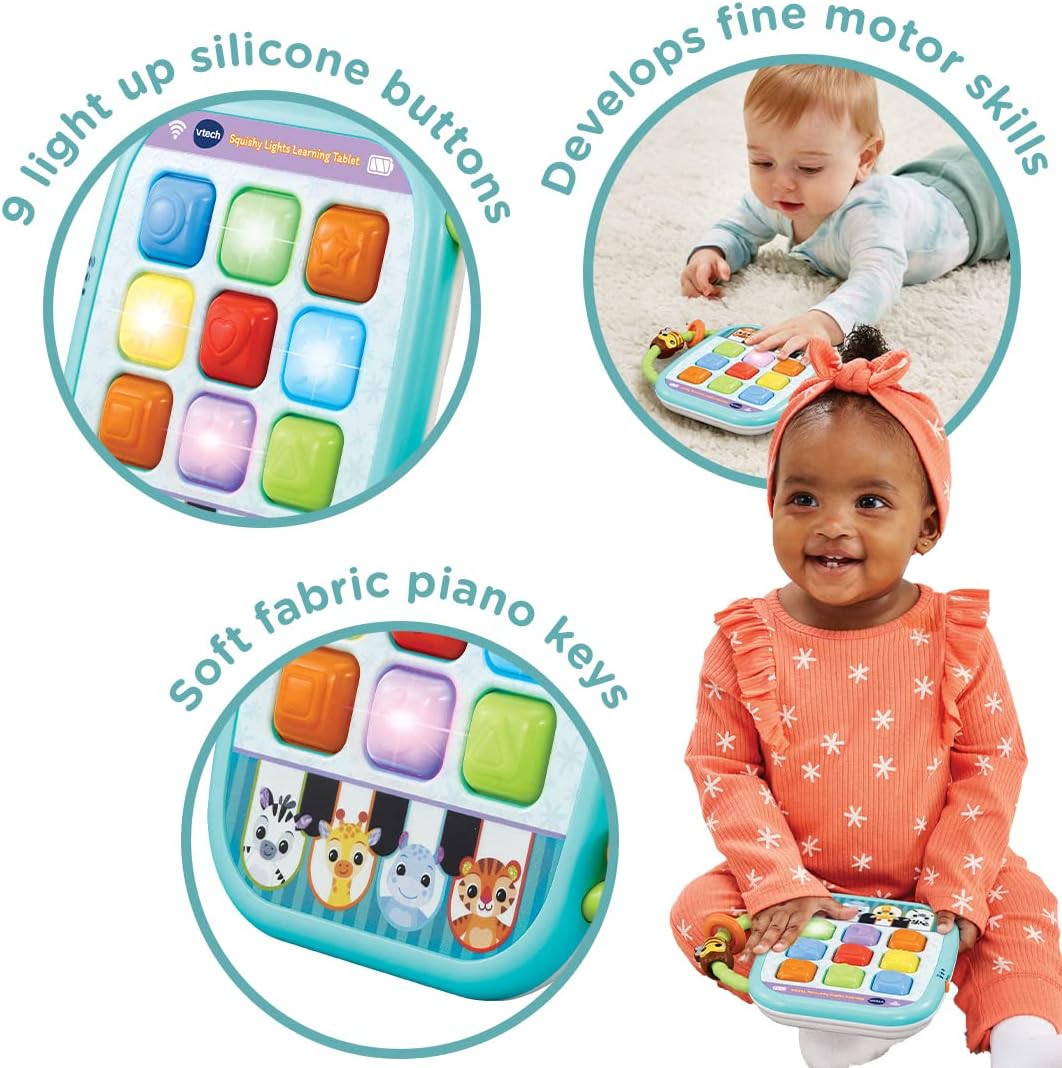 VTech Baby Squishy Lights Learning Tablet - Interactive Sensory Toy for 6 Months+ 4