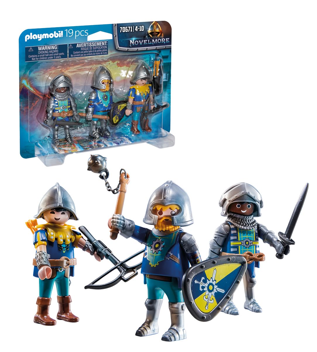 PLAYMOBIL Novelmore Knights 3 Figure Set - Action Figures for Ages 4+ 3