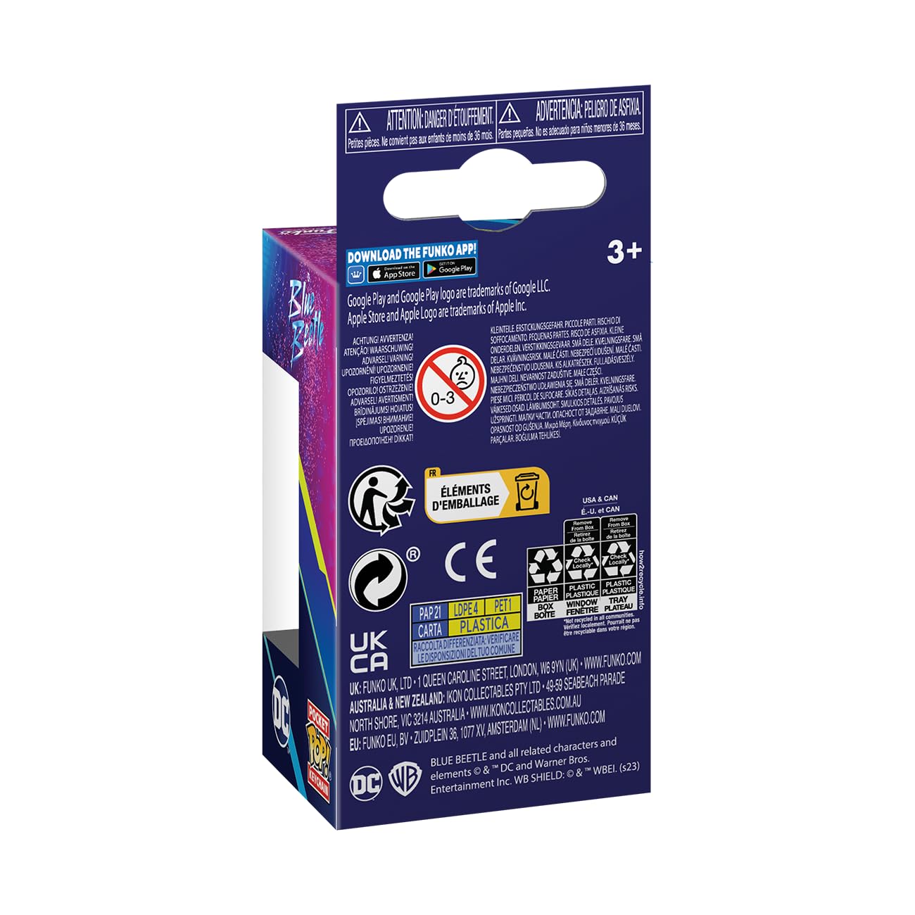 Funko Pop! Keychain: DC - Blue Beetle Vinyl Figure (72348) 11