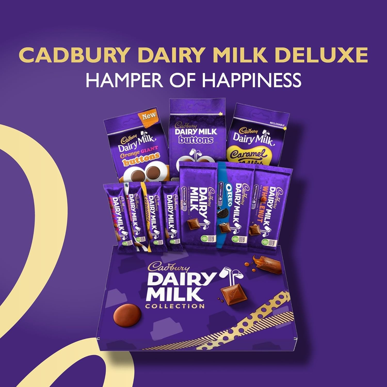 Cadbury Dairy Milk Big Night In Deluxe Hamper with 10 Assorted Chocolate Bars 4