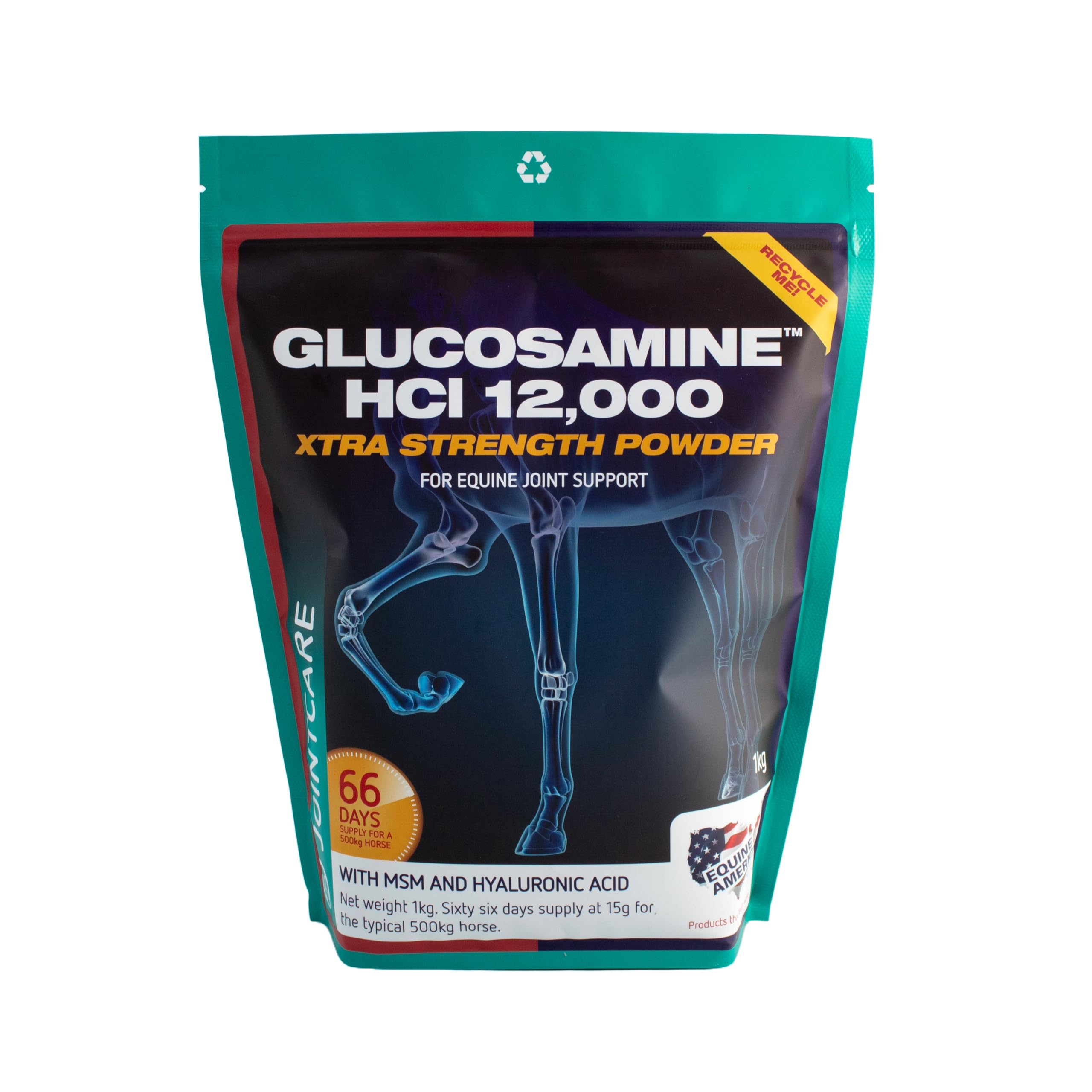 Equine America Glucosamine HCI 12000 - Supports Healthy Joints in Horses & Ponies | 1 kg