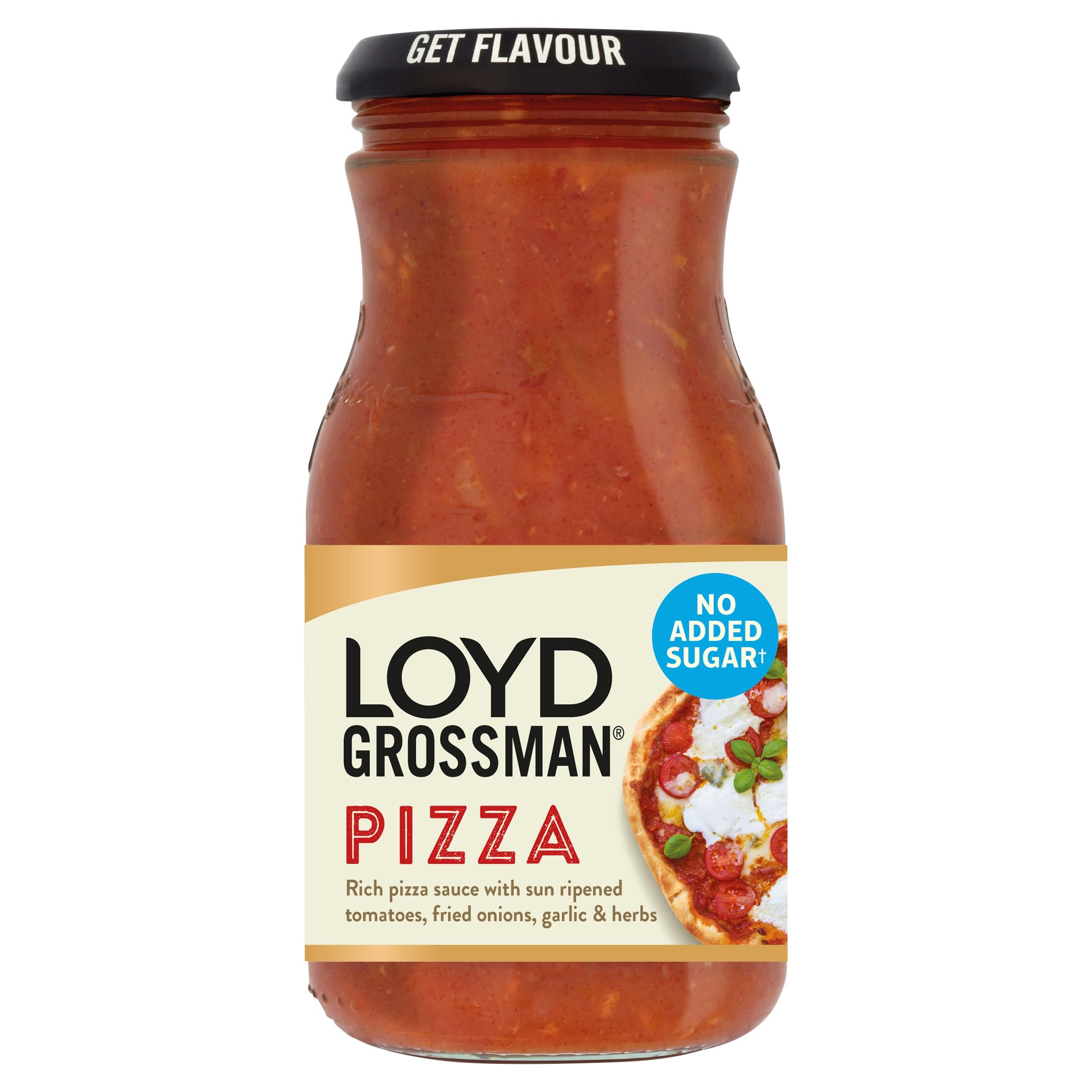 Loyd Grossman Rich Tomato, Basil and Oregano Pizza Topping Sauce - Authentic Italian Flavour | 350g Jar 3