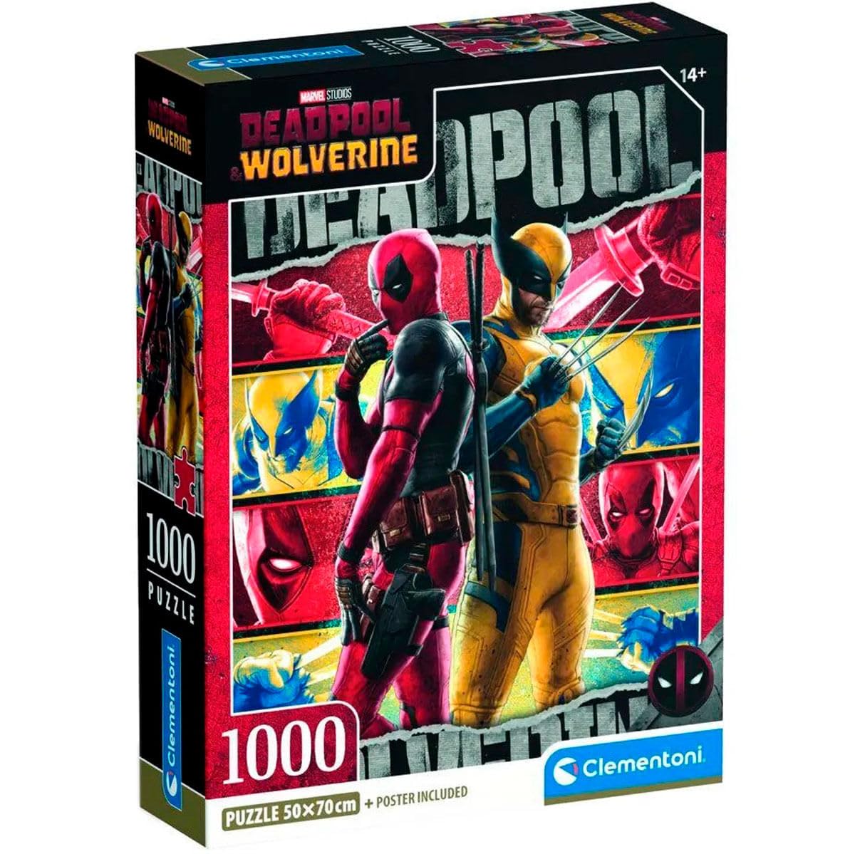 Clementoni Jigsaw Puzzle - Marvel Deadpool 1000 Pieces | 70 x 50 cm