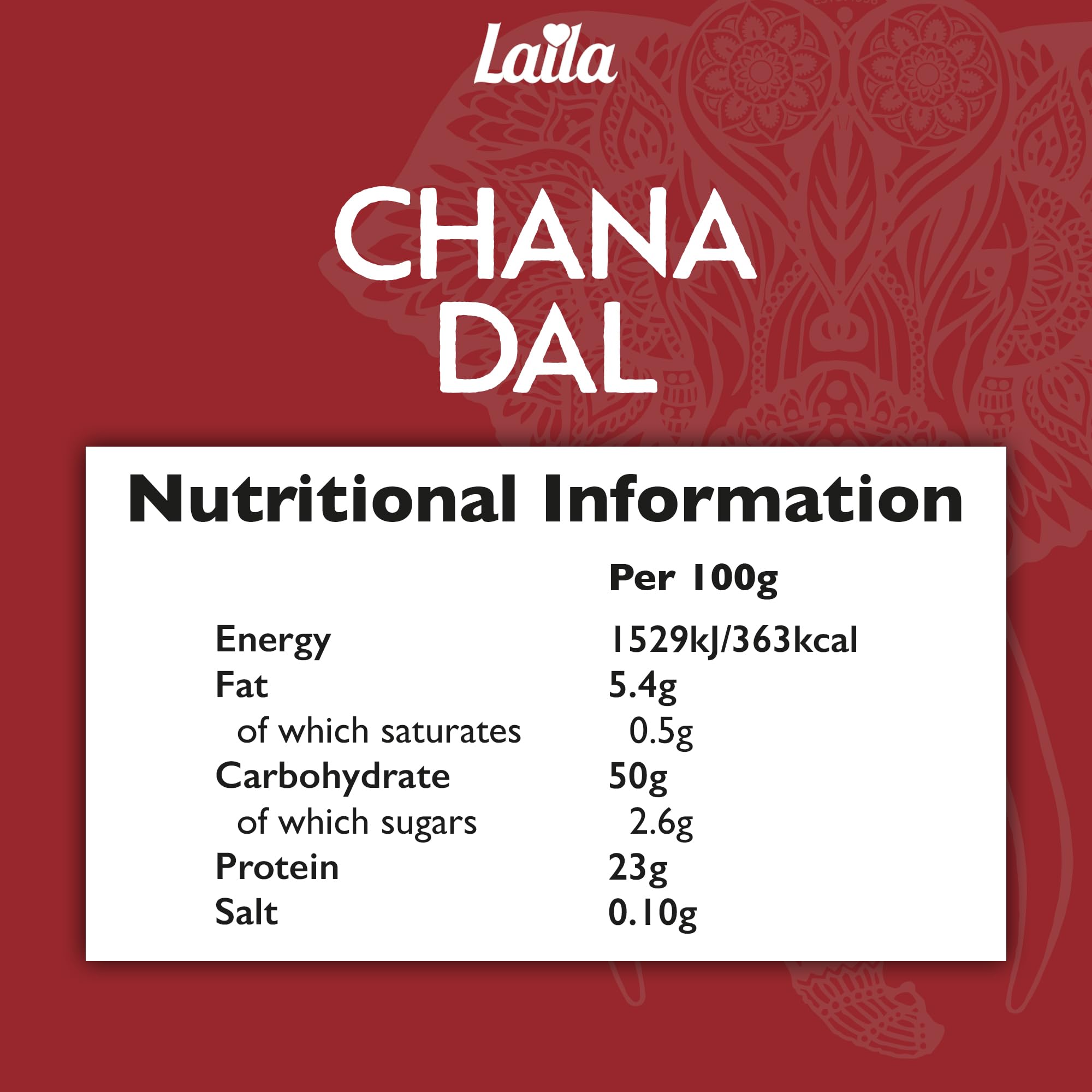 LAILA Chana Dal Split Chickpeas - 2 kg Pack | High in Protein & Fiber 3
